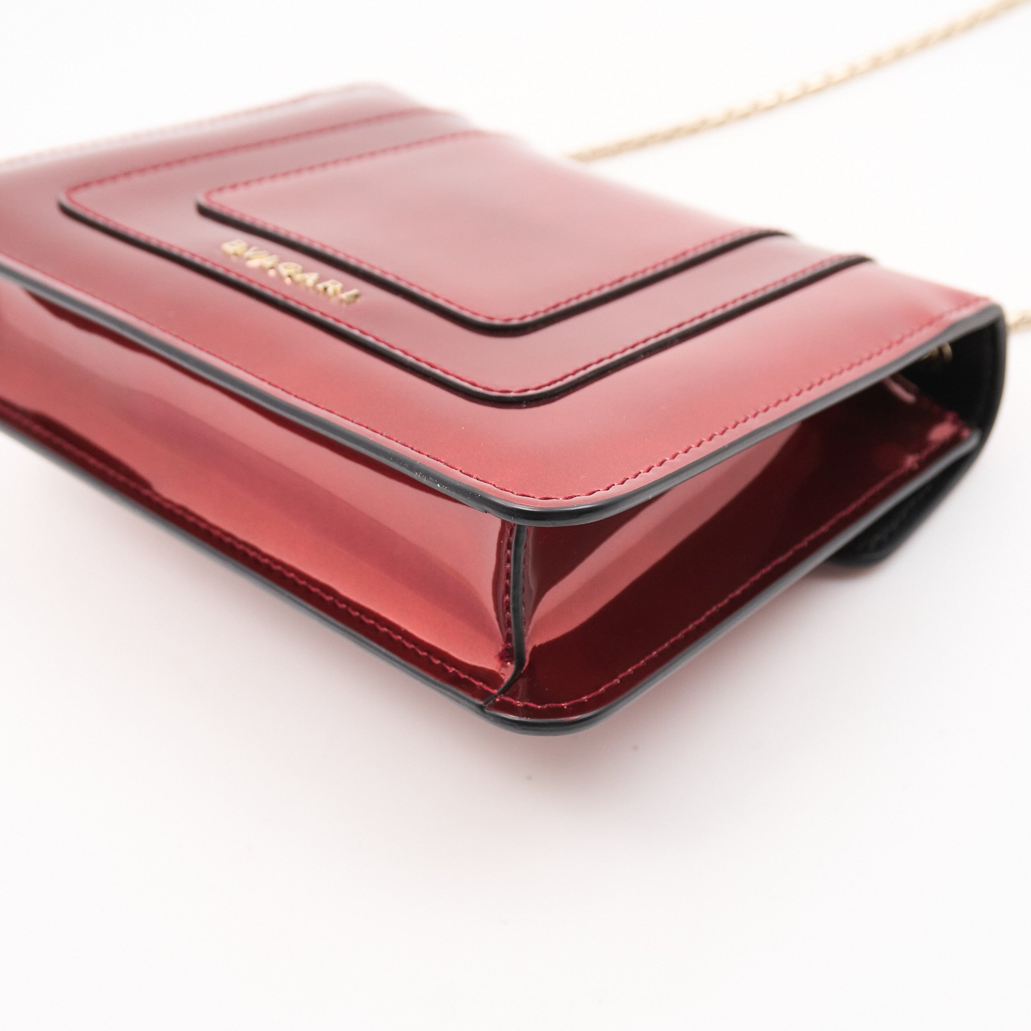 Bvlgari Patent Leather Serpenti Forever Shoulder Bag