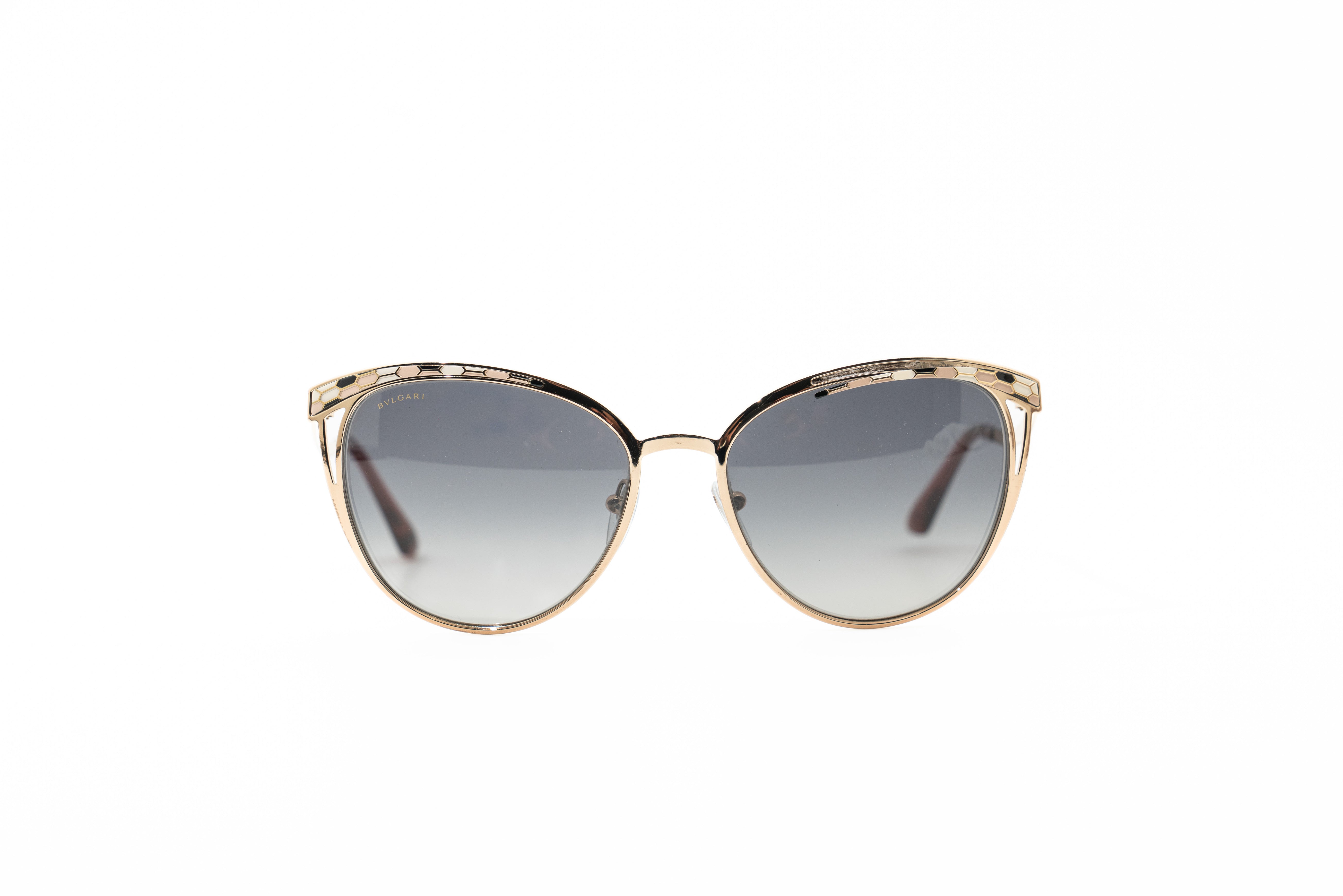 Bvlgari Cat Eye Stainless Steel 6083 Sunglasses
