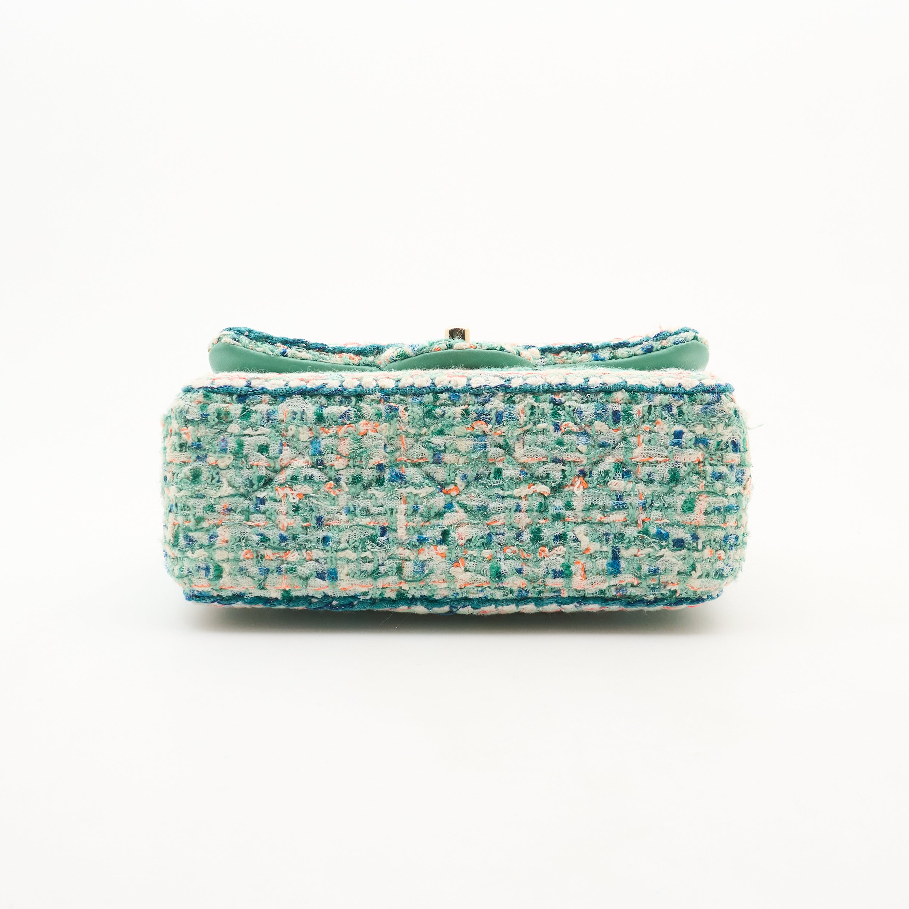 Chanel Classic Tweed Flap Bag LGHW