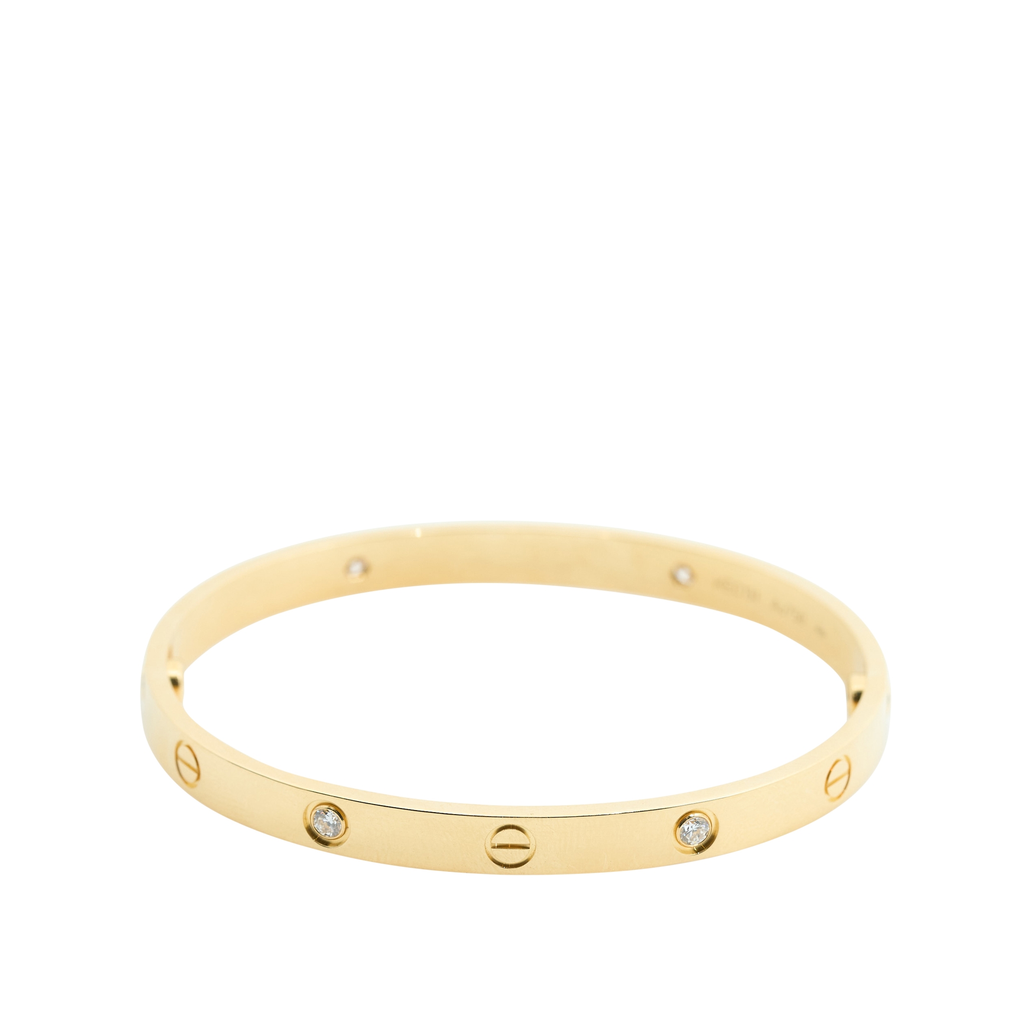 Cartier Love 4 Diamond 18ct Yellow Gold Bracelet