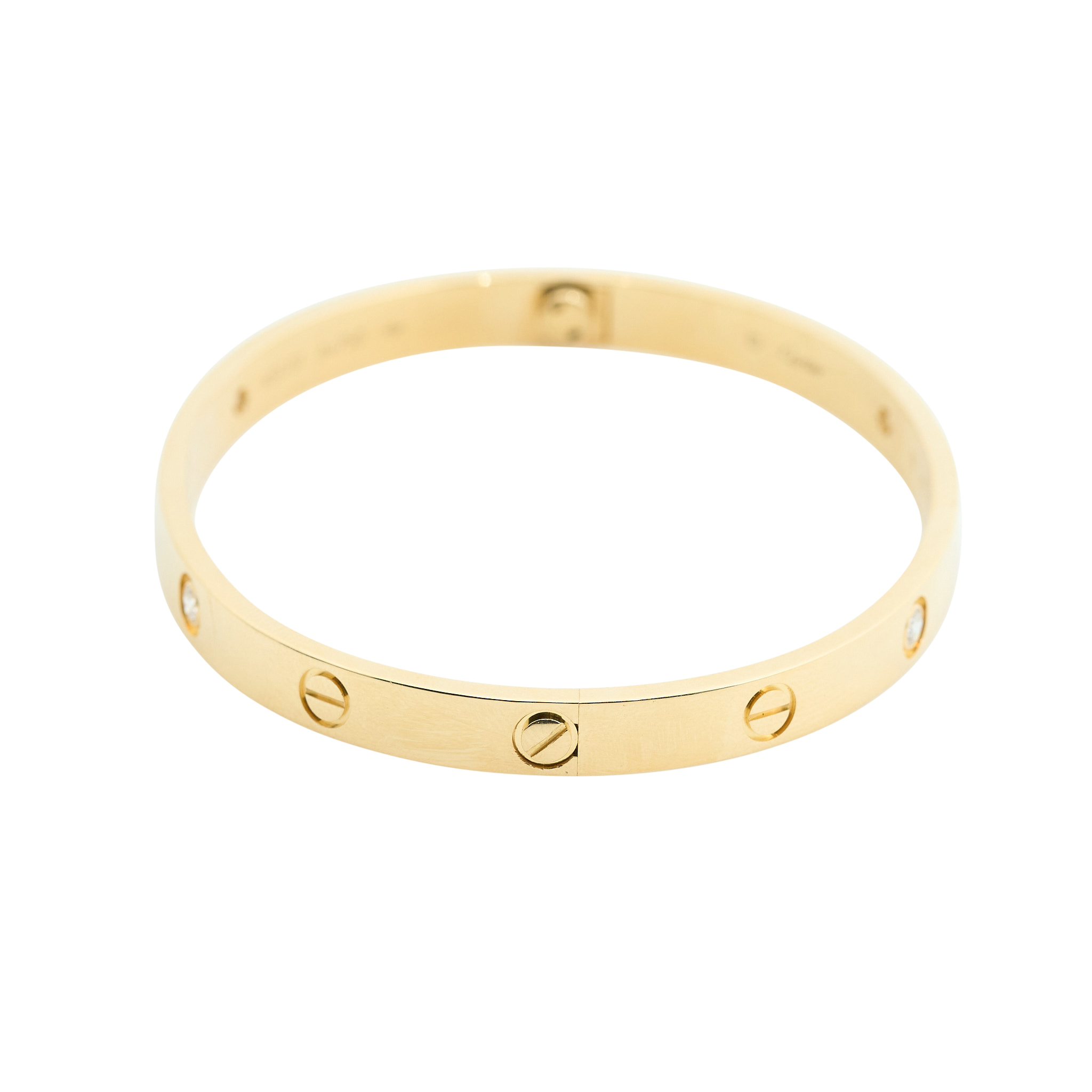 Cartier Love 4 Diamond 18ct Yellow Gold Bracelet