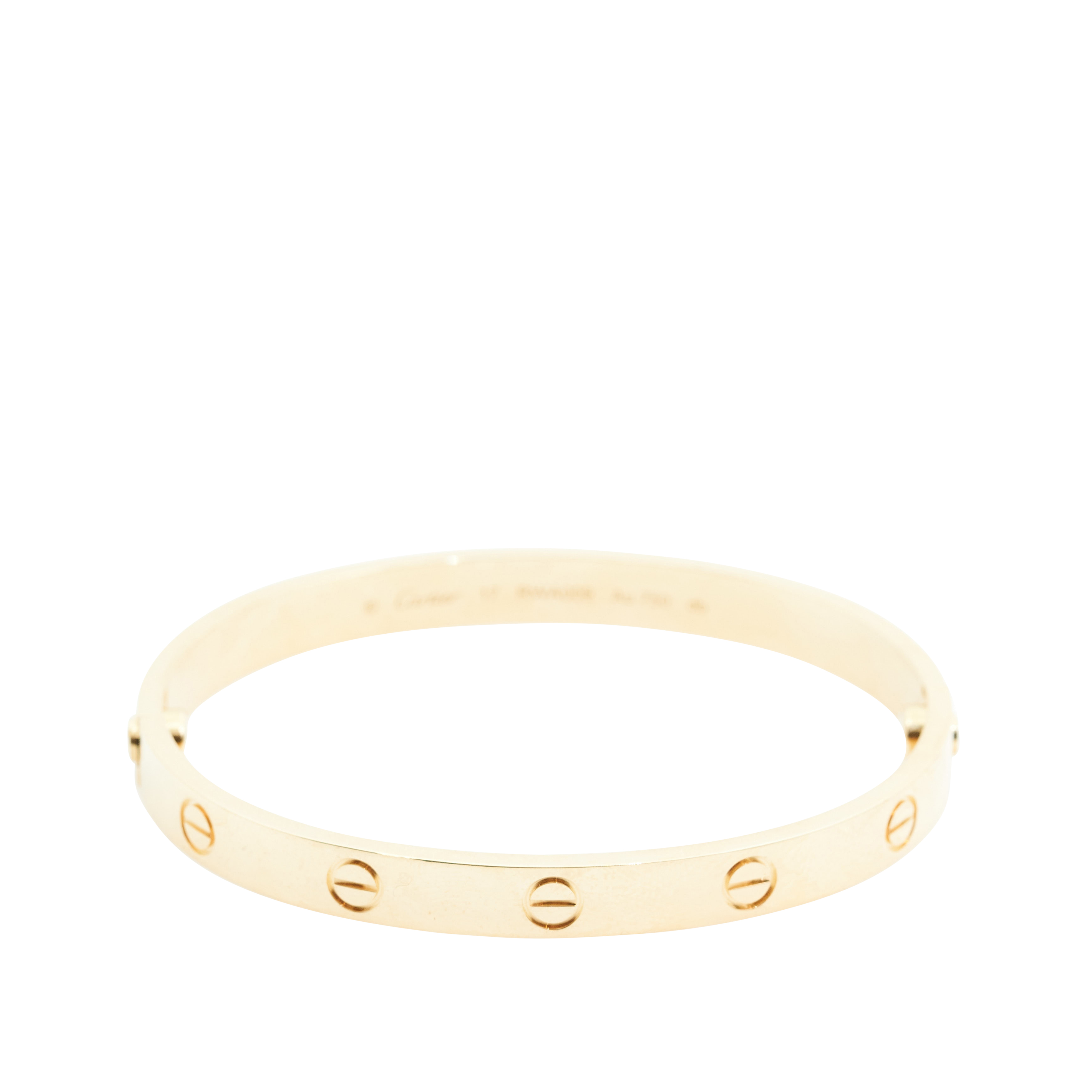 Cartier Love Bracelet 17 Yellow Gold