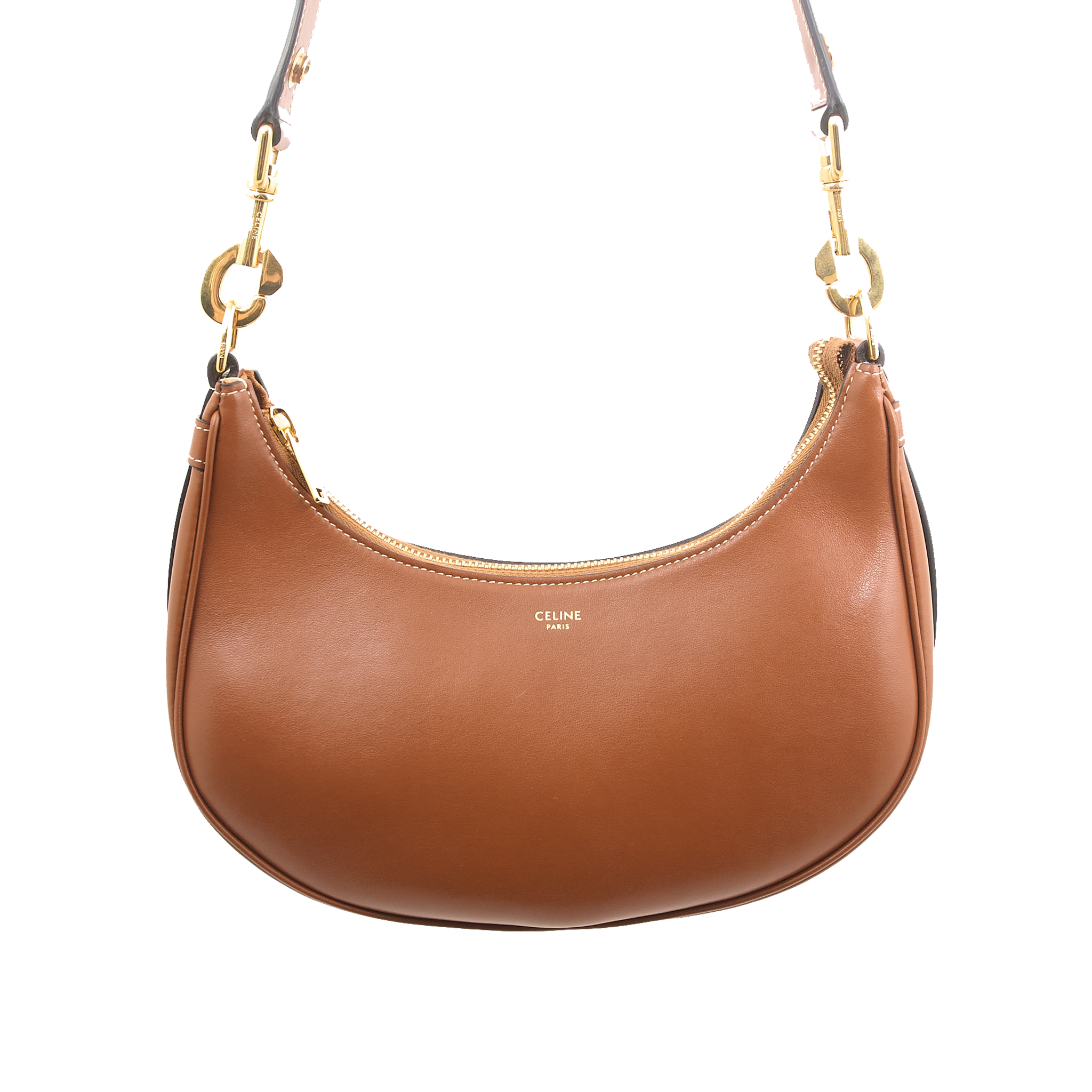 Celine Ava Triomphe Tan Leather Bag