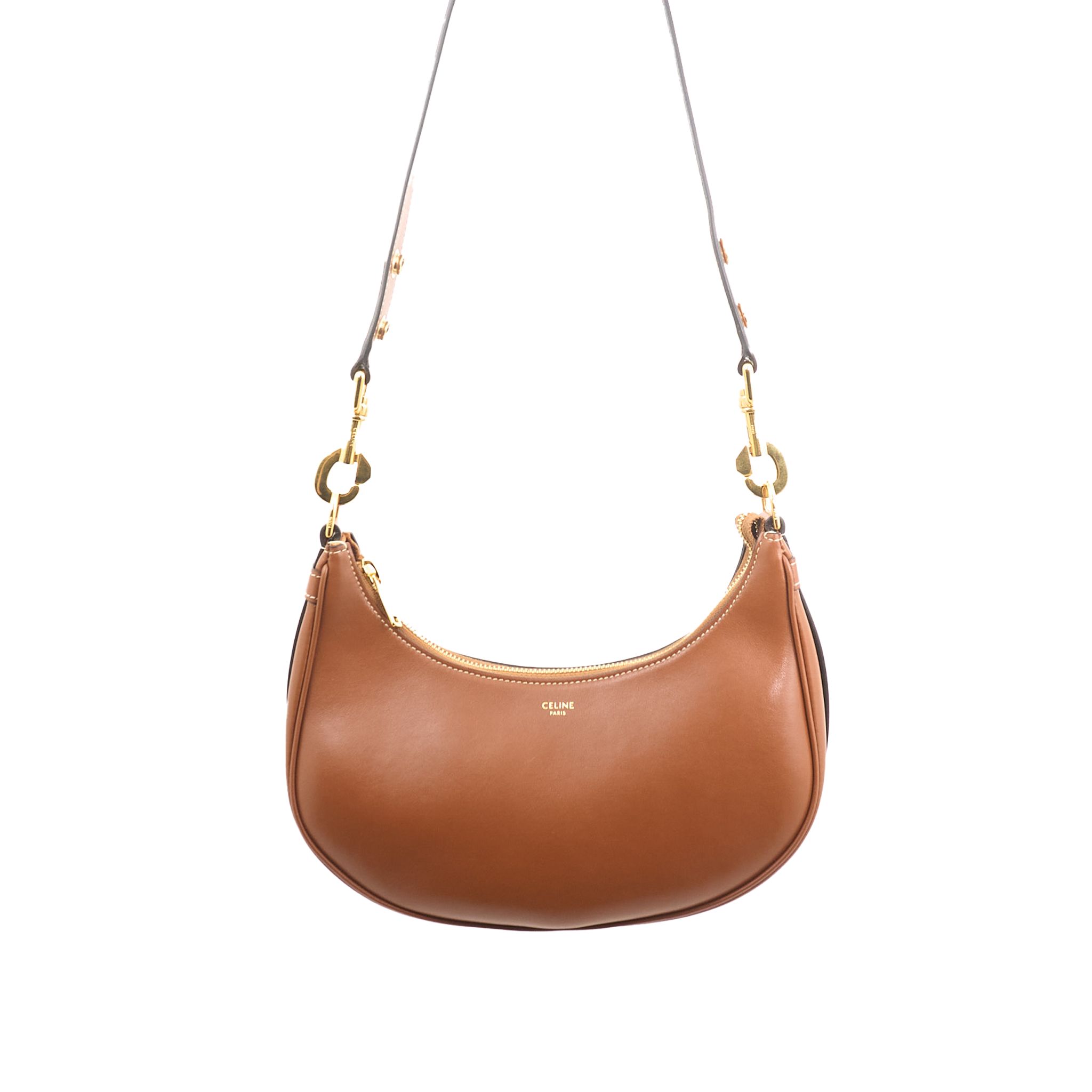 Celine Ava Triomphe Tan Leather Bag