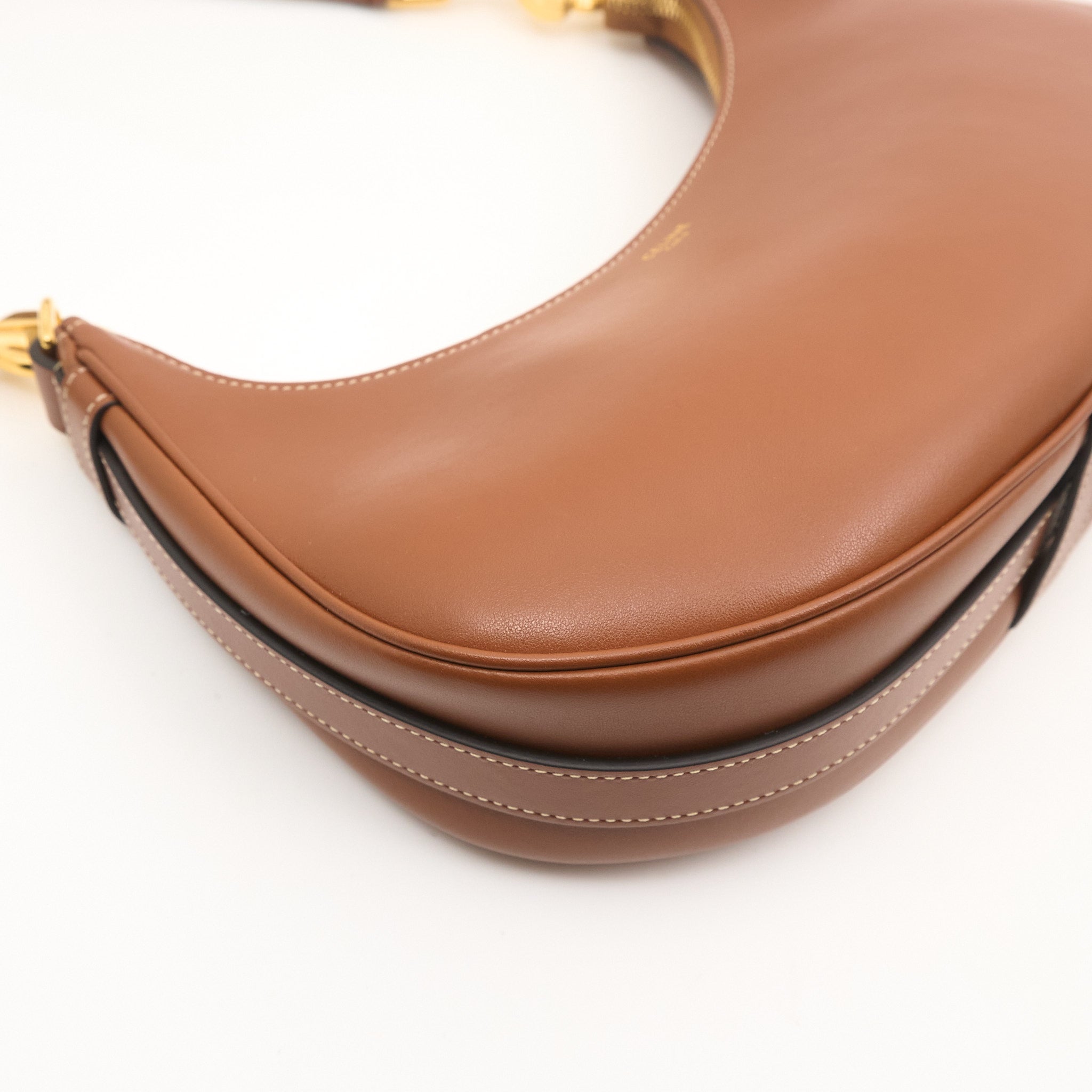 Celine Ava Triomphe Tan Leather Bag