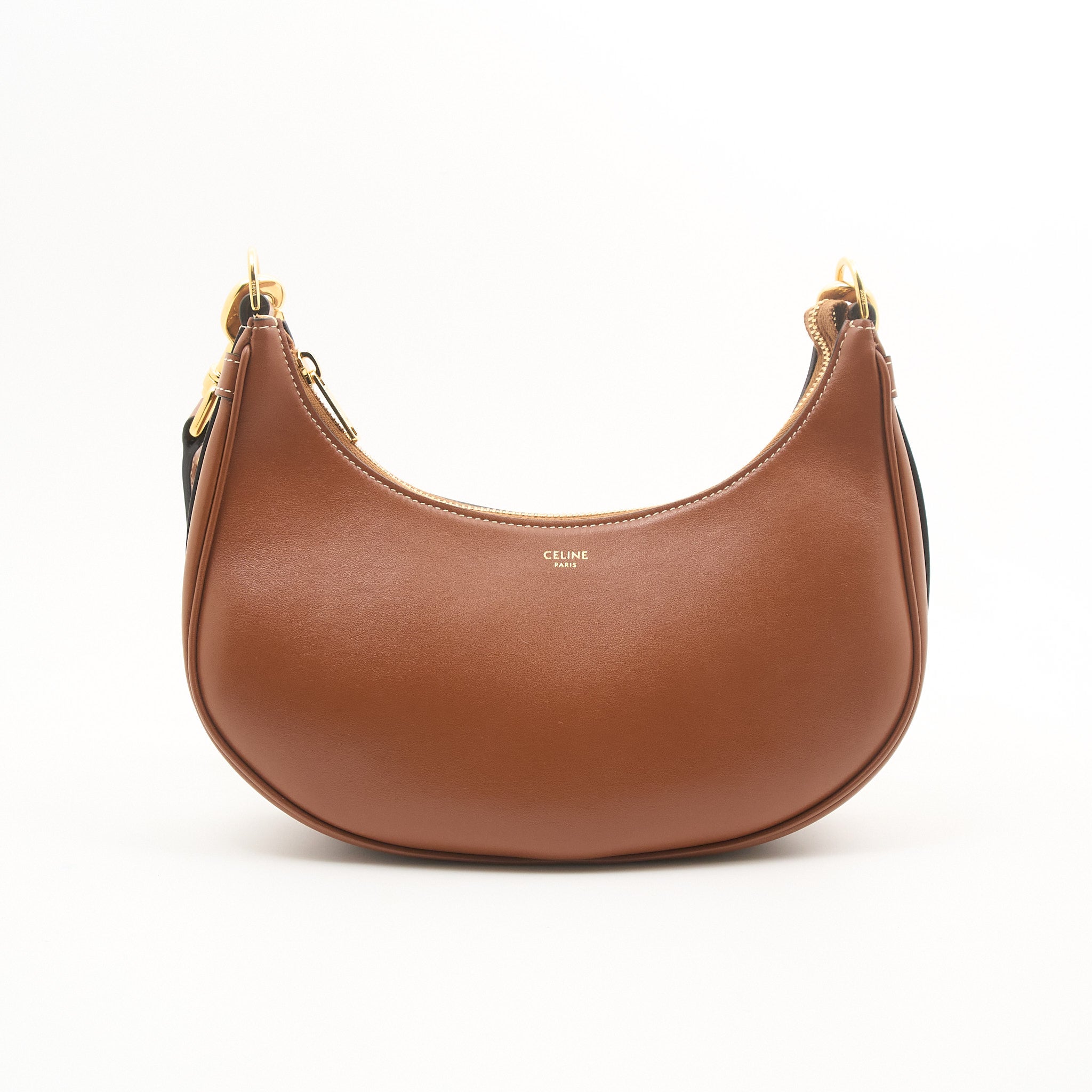 Celine Ava Triomphe Tan Leather Bag