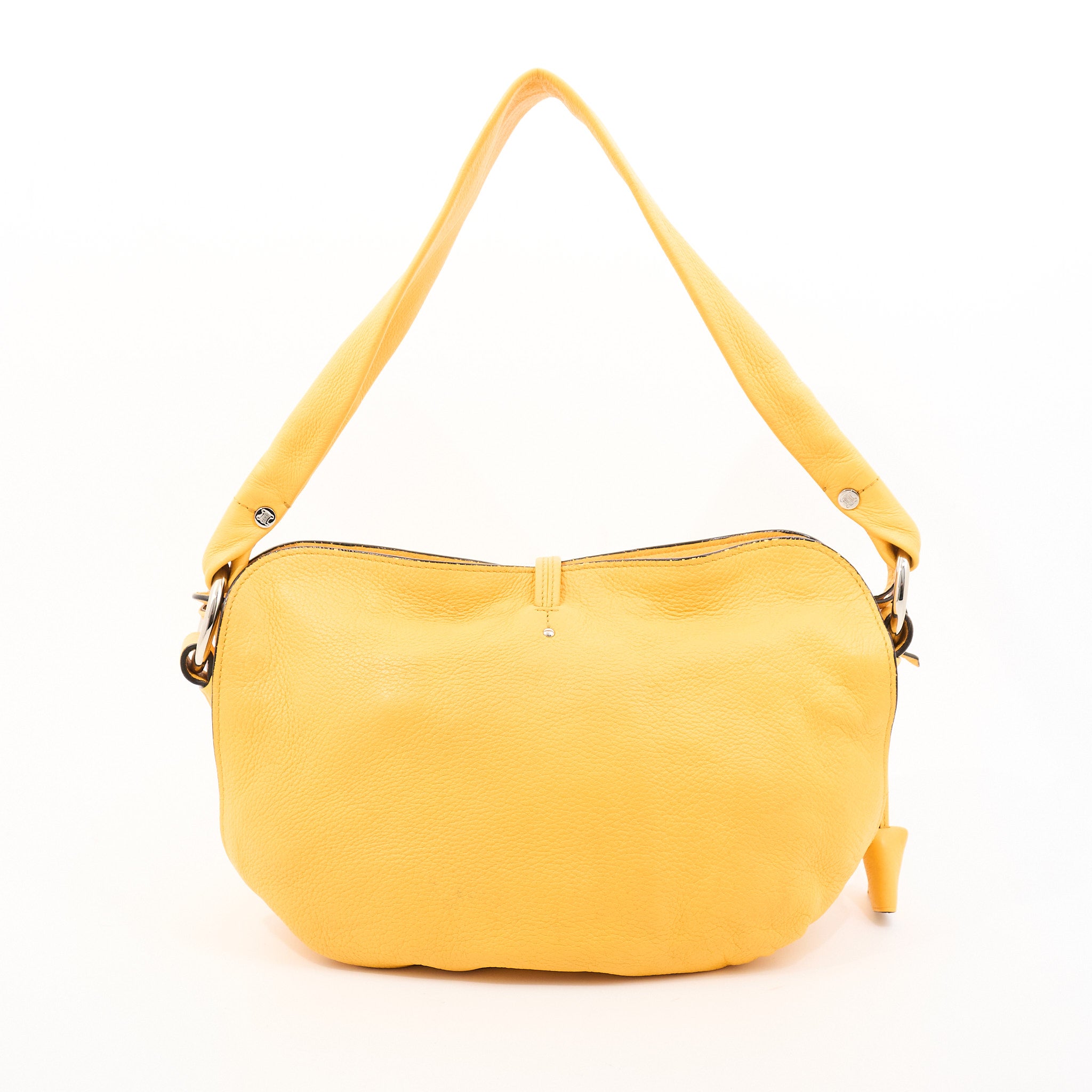 Celine Bittersweet Padlock Yellow Leather Bag