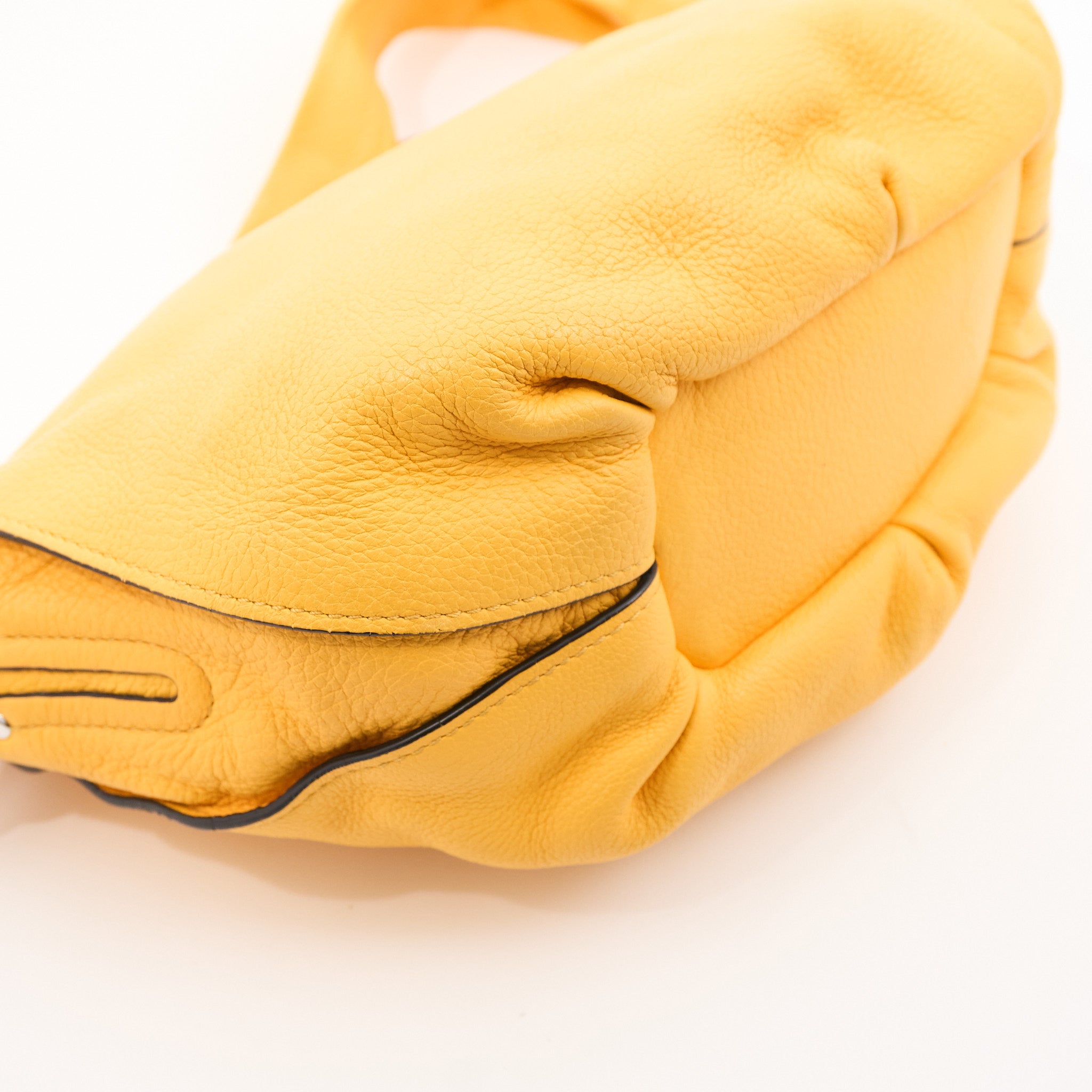 Celine Bittersweet Padlock Yellow Leather Bag