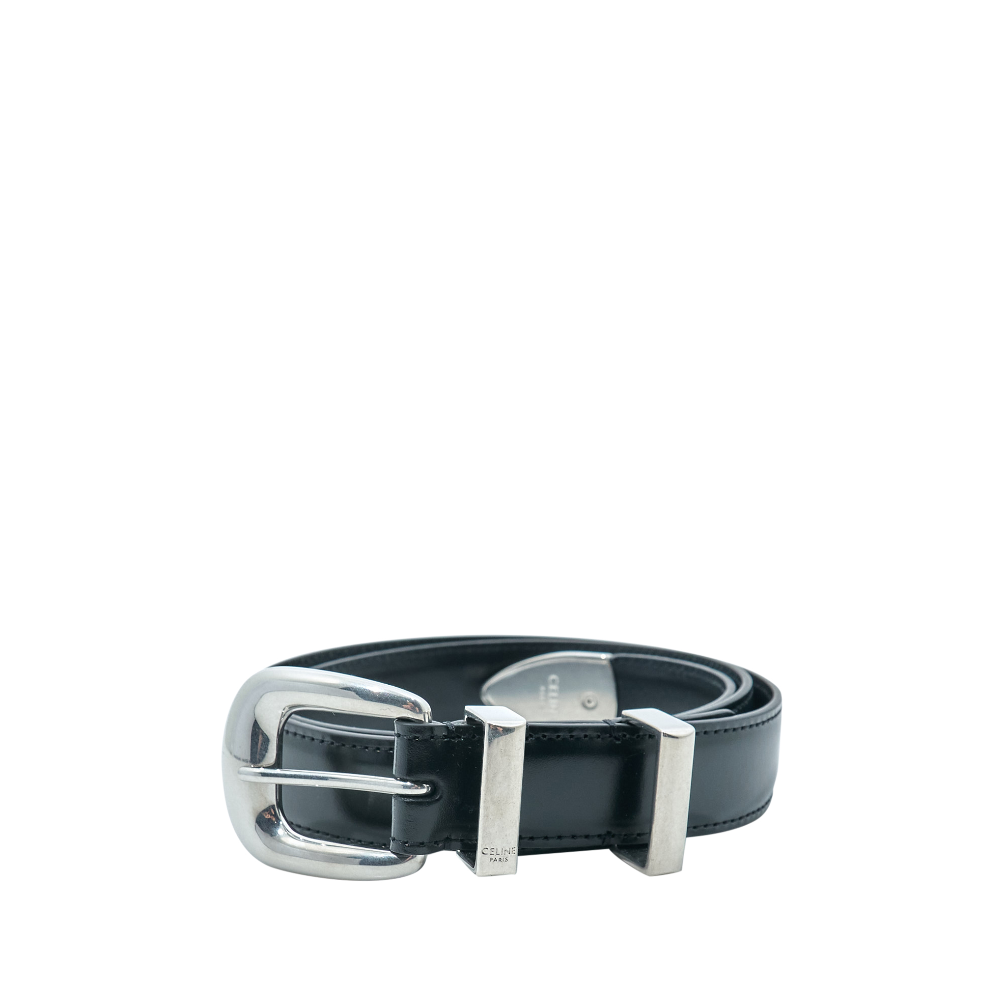 Celine Black Western Belt