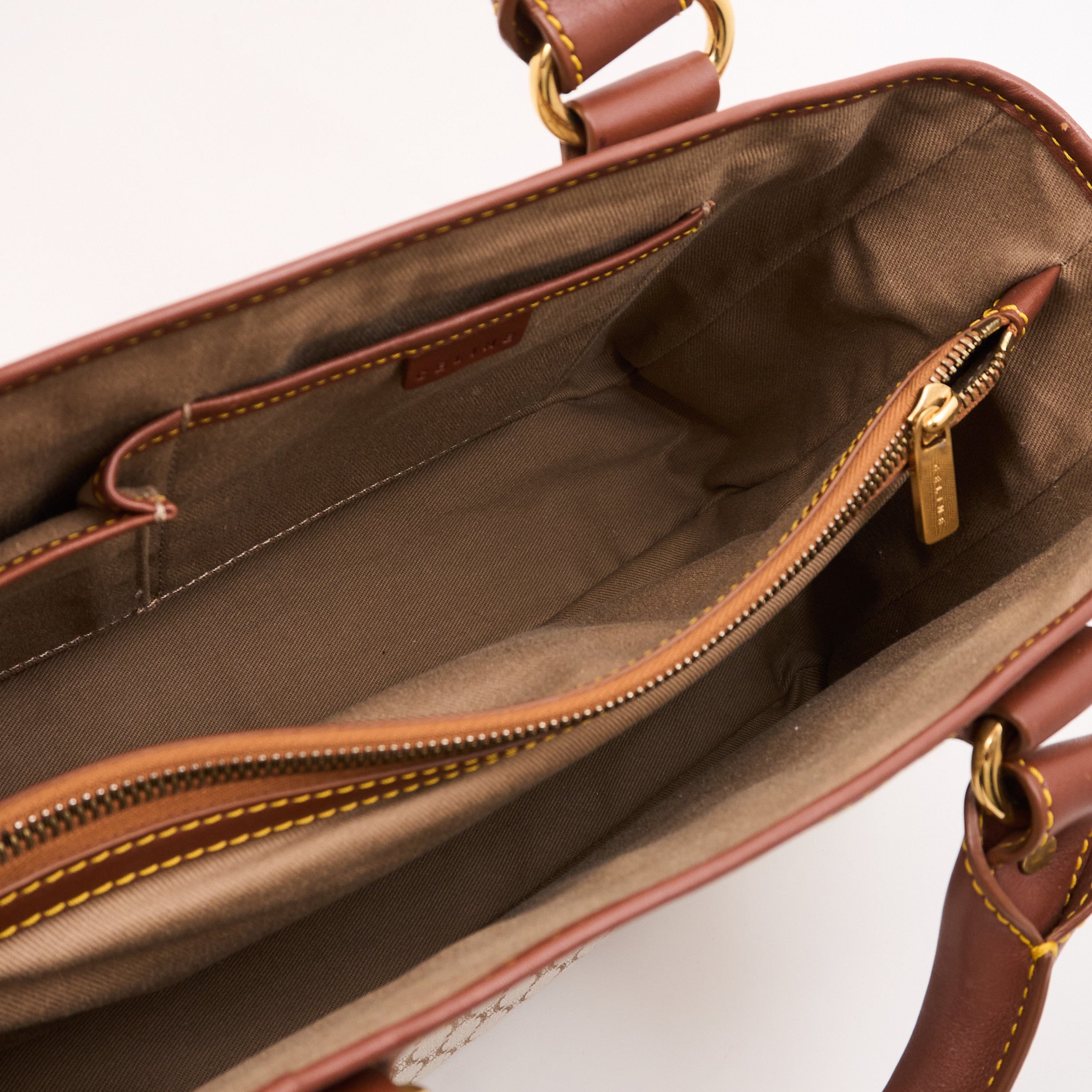 Celine Macadam Canvas & Leather Tote