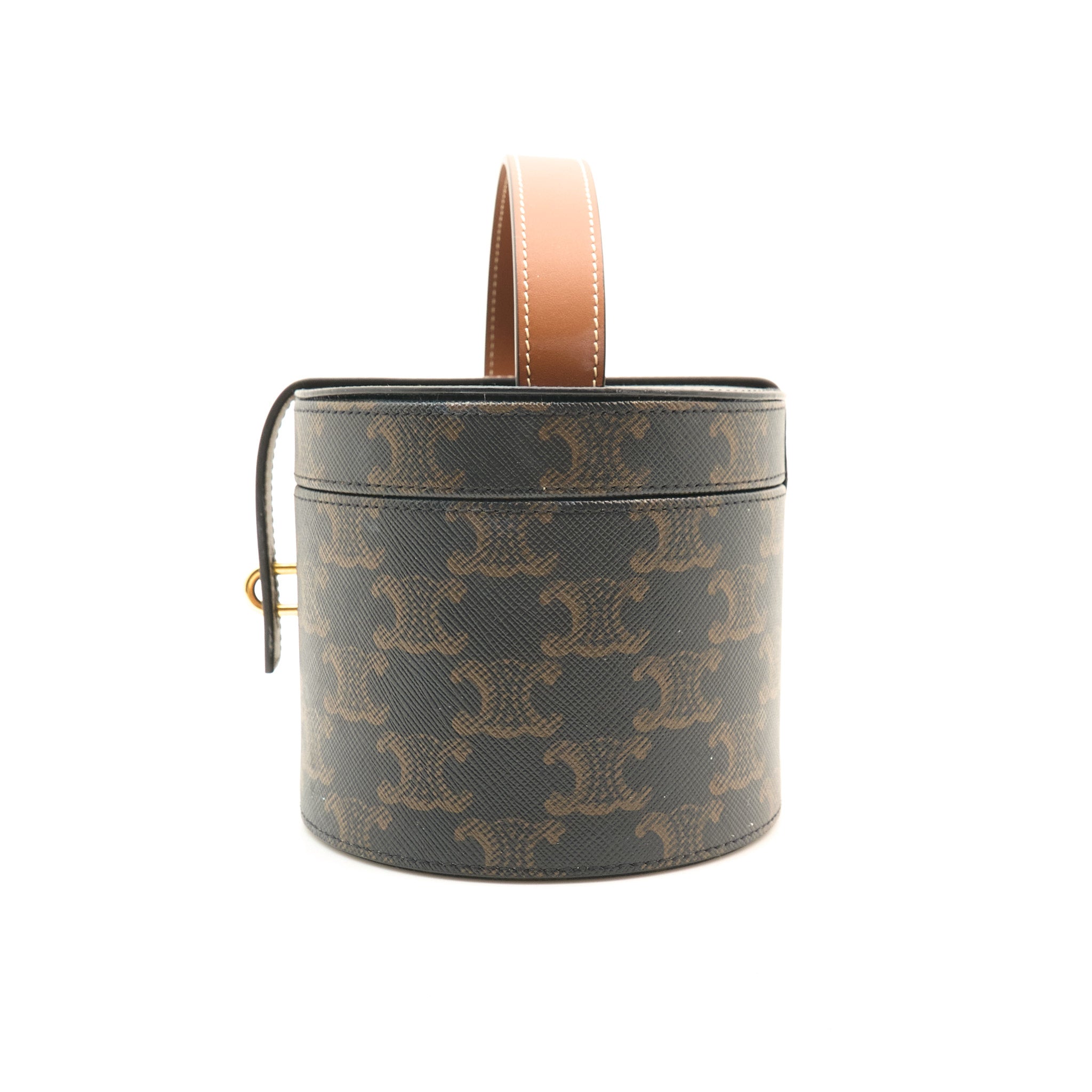 Celine Vanity Case In Triomphe & Calfskin