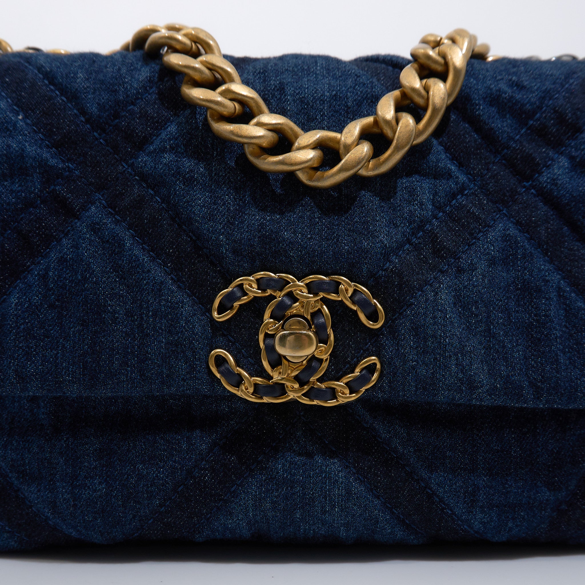 Chanel 19 Small Denim Bag