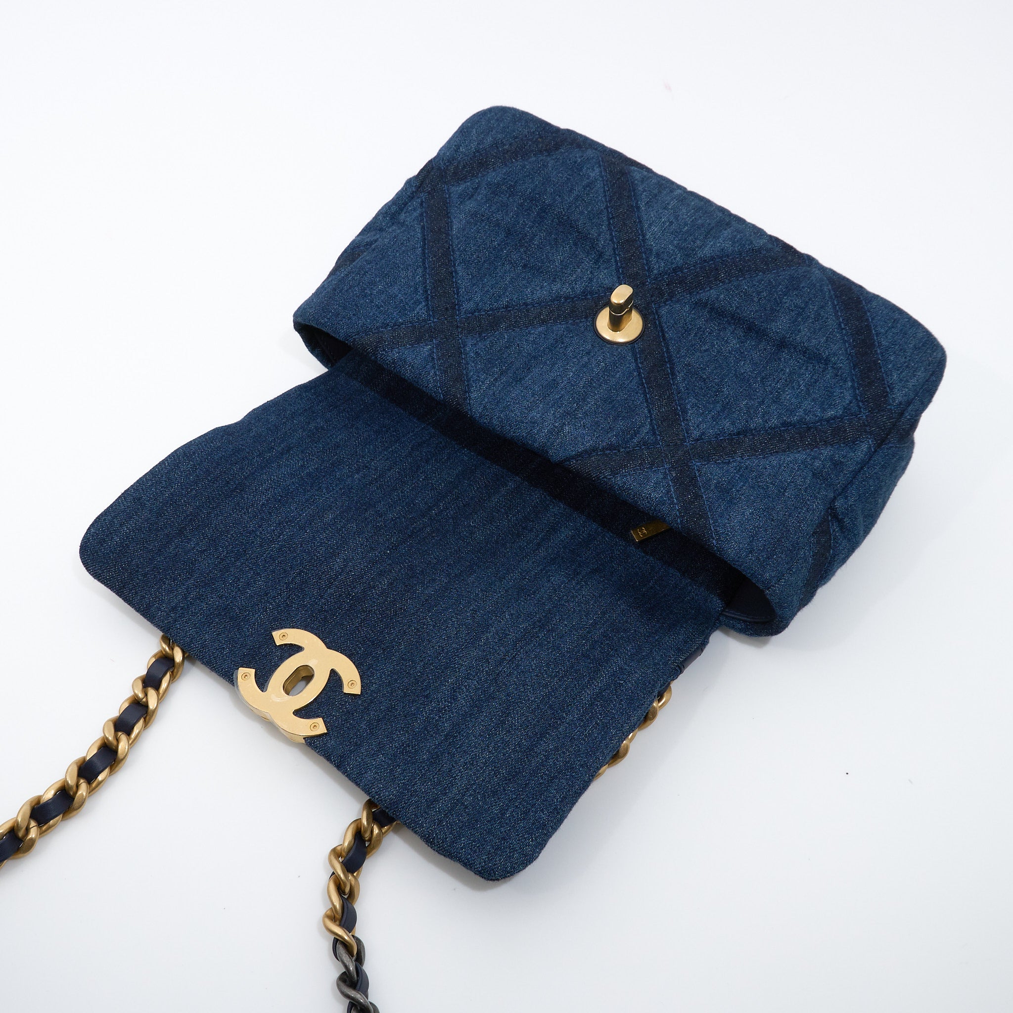 Chanel 19 Small Denim Bag