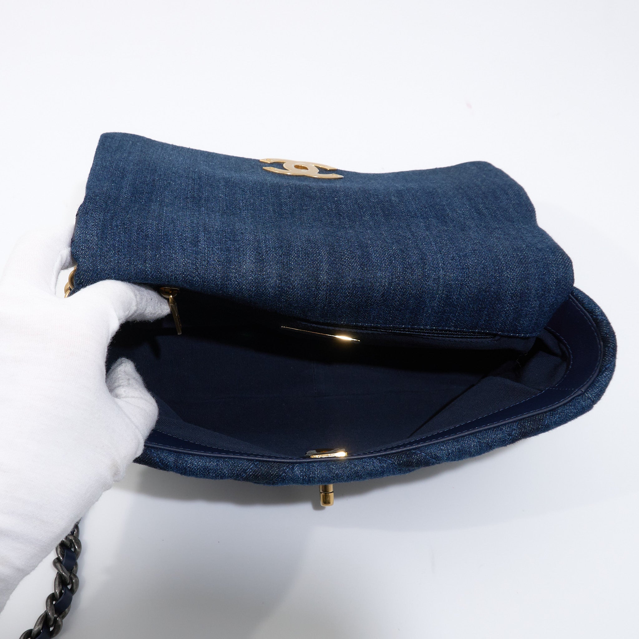 Chanel 19 Small Denim Bag
