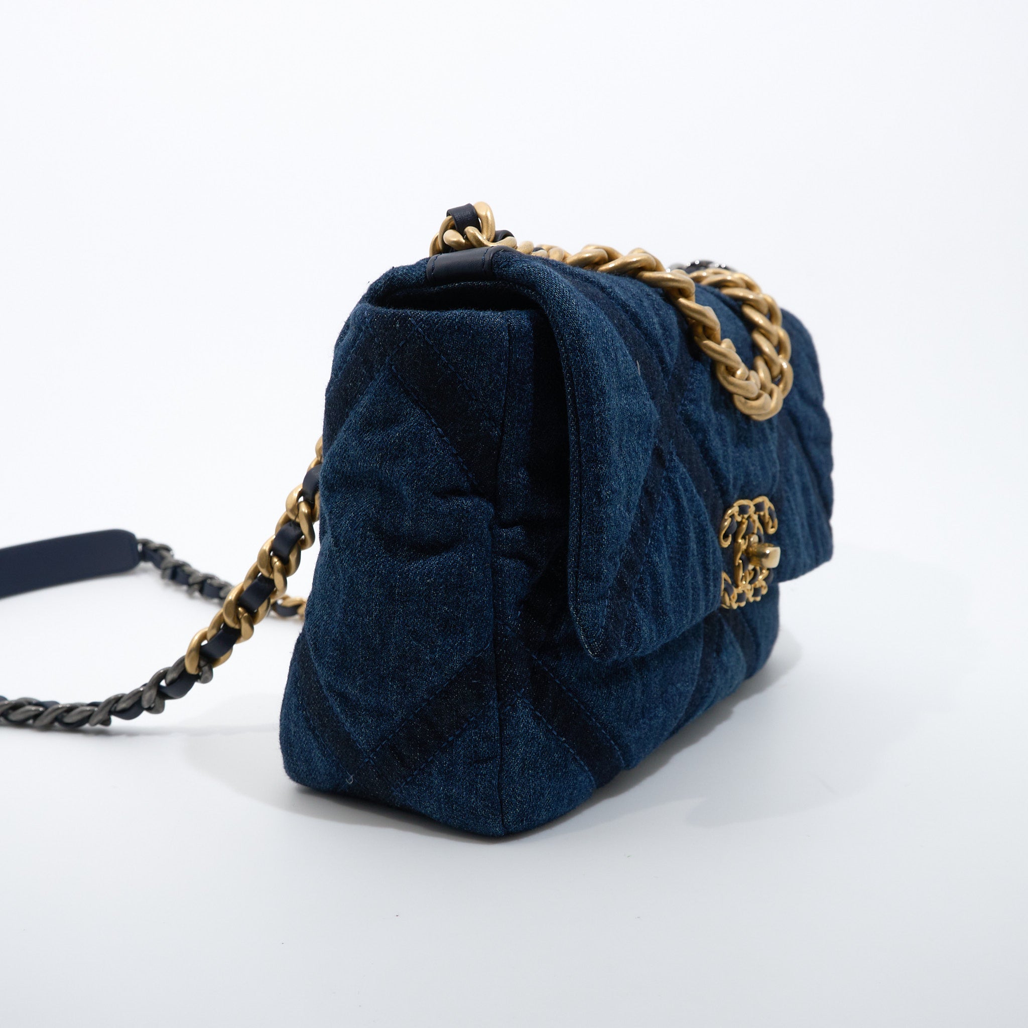 Chanel 19 Small Denim Bag