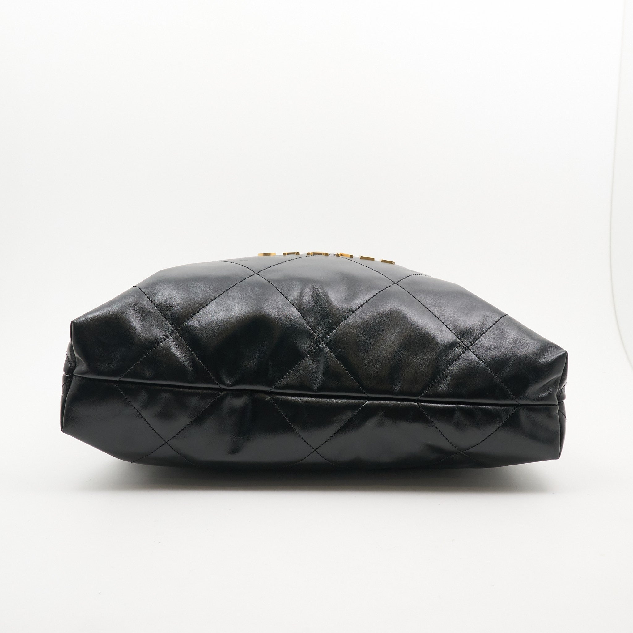 Chanel 22 Small Shiny Calfskin Black Bag