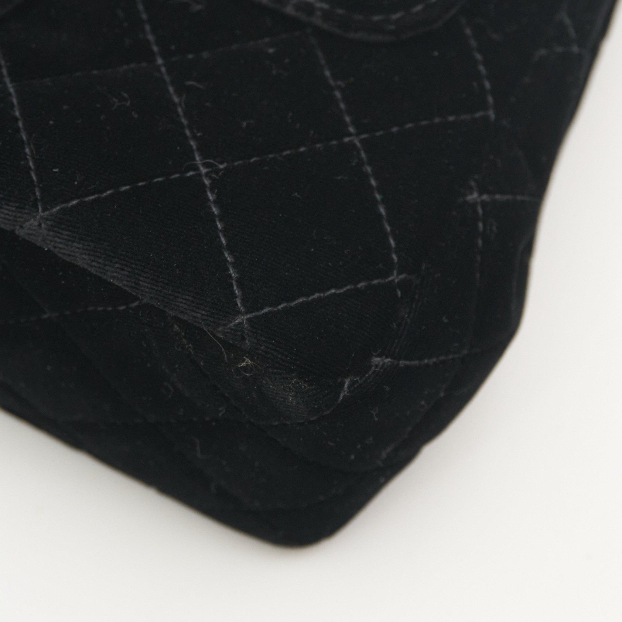 Chanel 23B Hobo Bag Black Velvet
