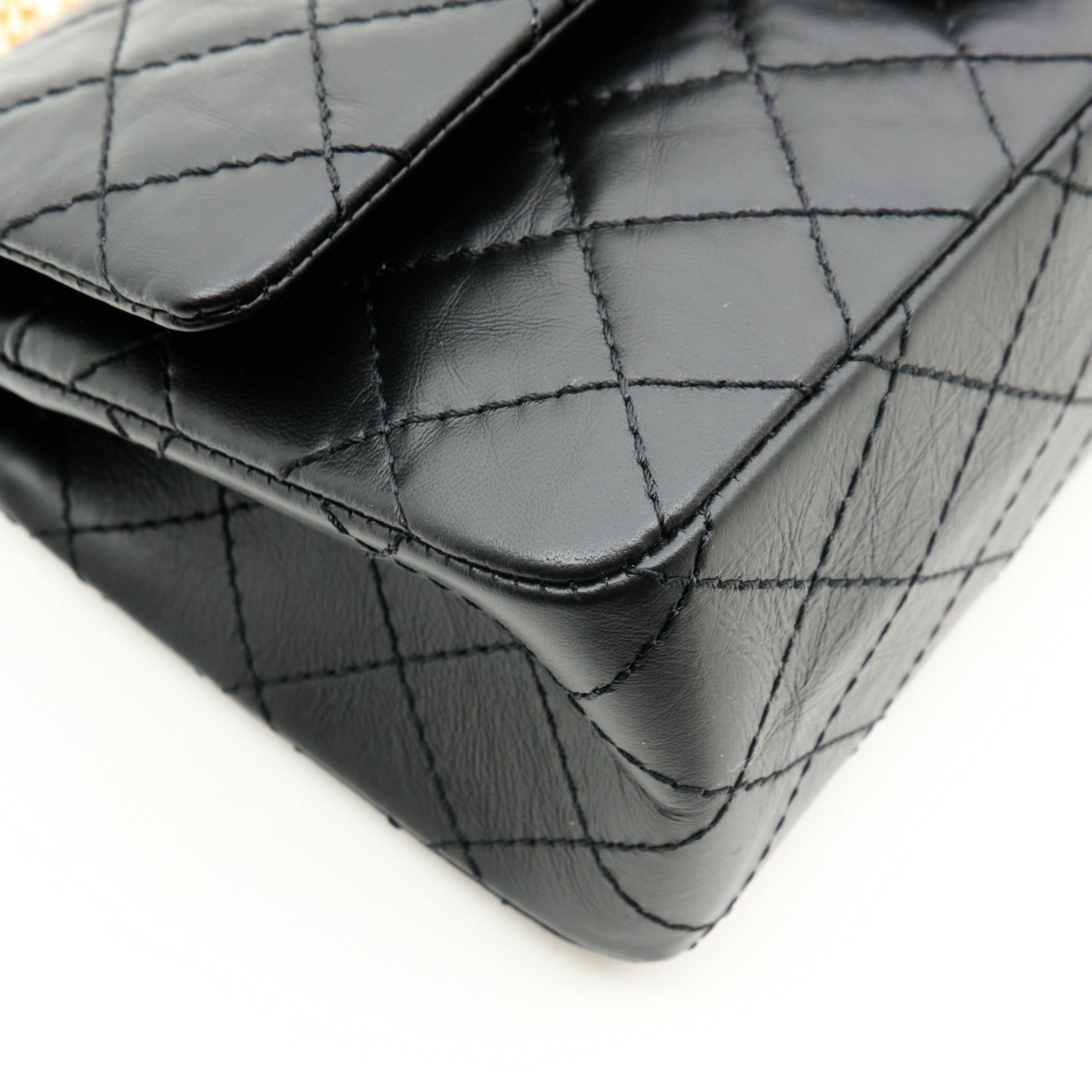 Chanel 2.55 Re-Issue Double Flap Black Bag GHW