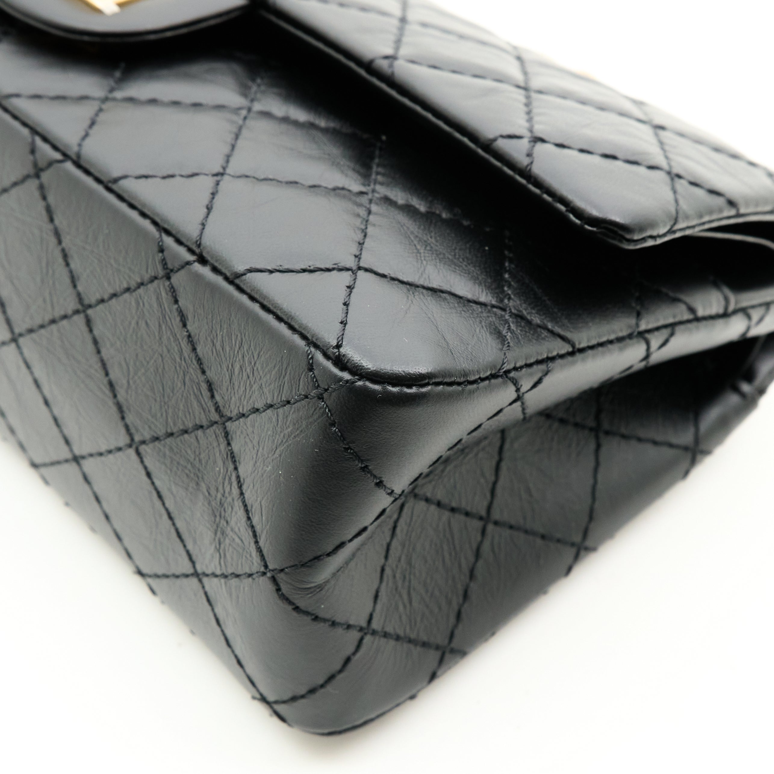 Chanel 2.55 Re-Issue Double Flap Black Bag GHW