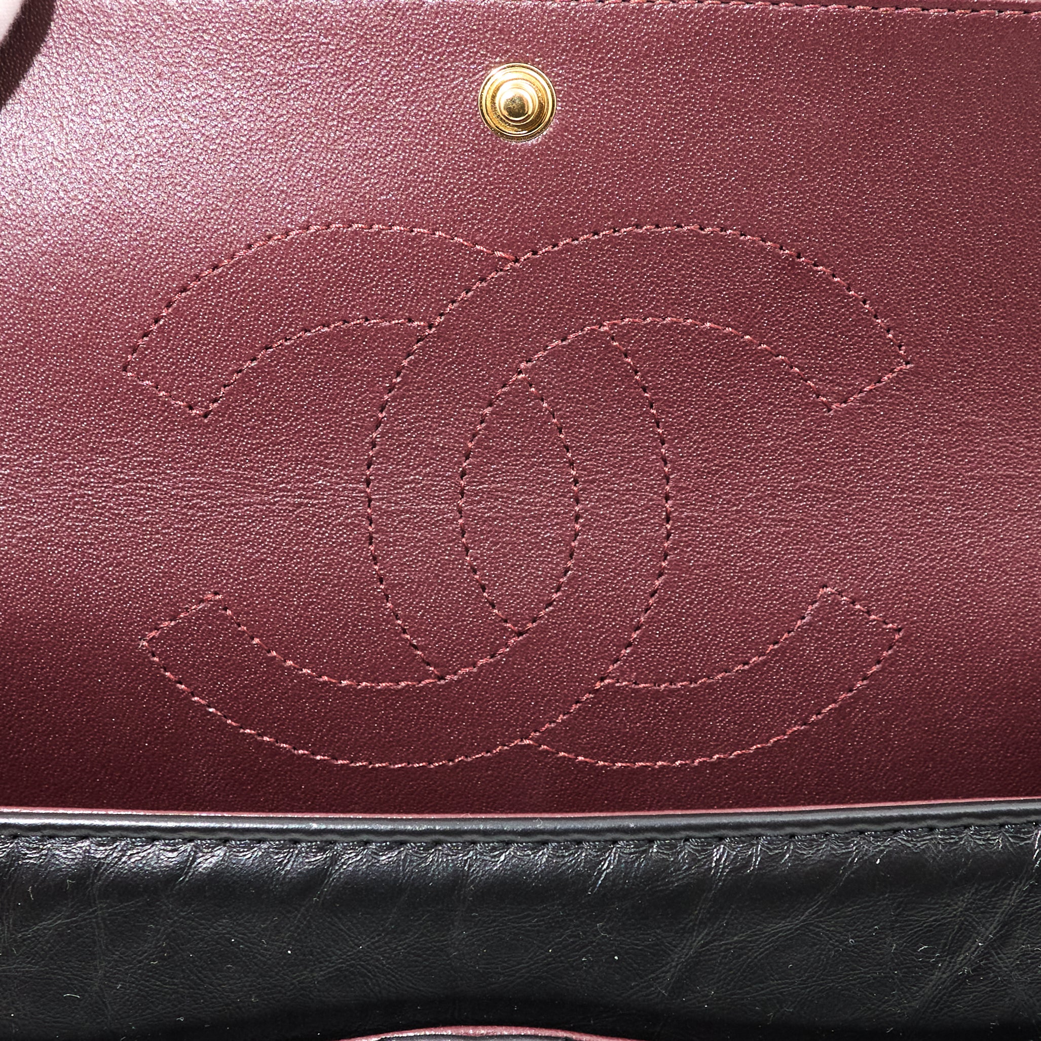 Chanel 2.55 Re-Issue Double Flap Black Bag GHW