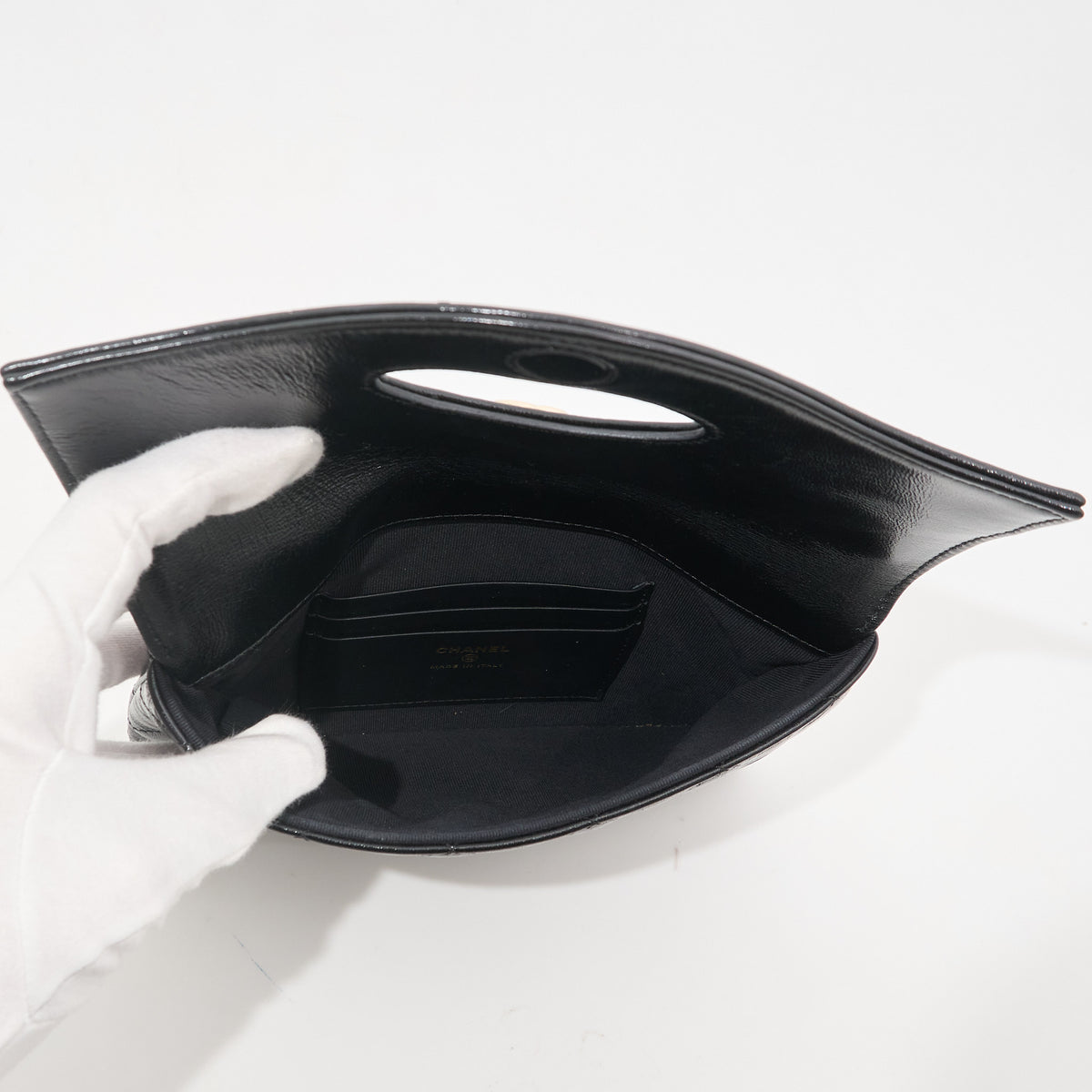 Chanel 31 Black Lambskin Clutch LGHW