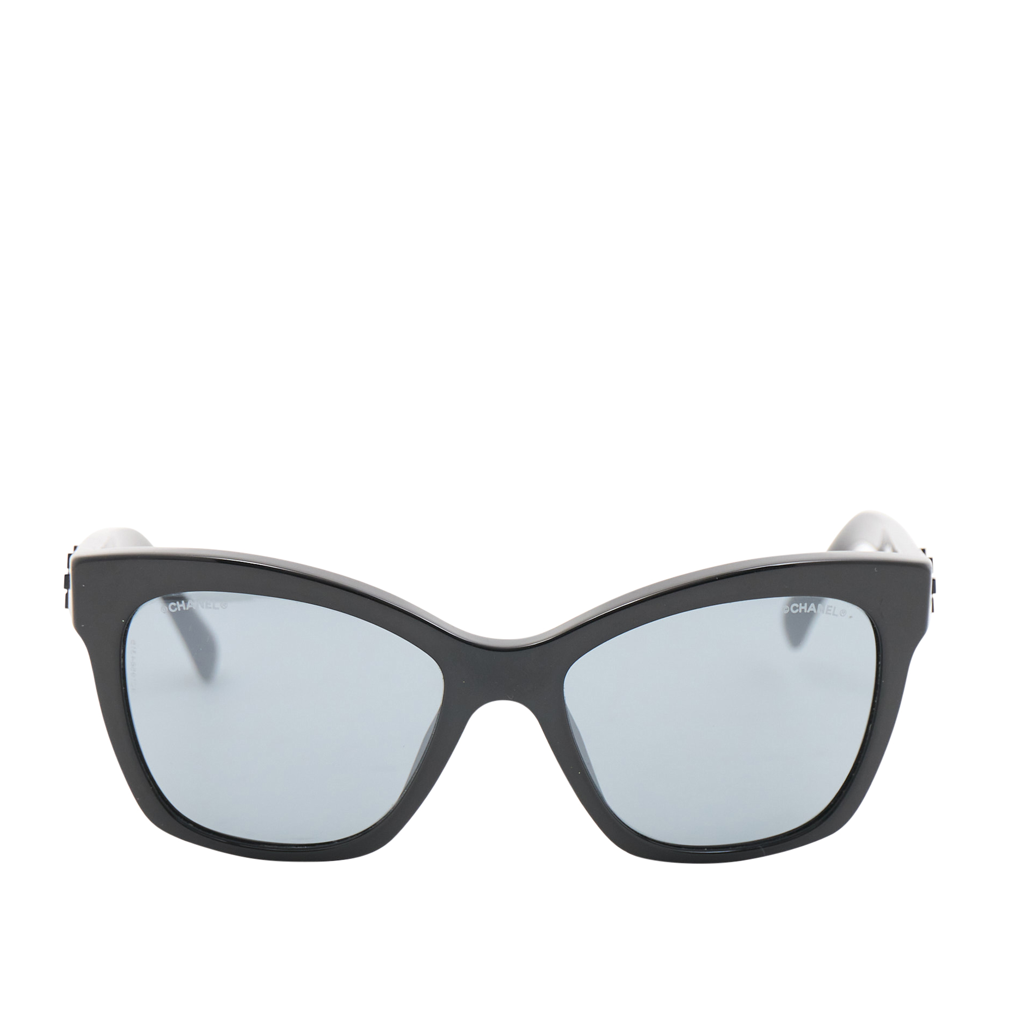 Chanel Black Cat-Eye Sunglasses