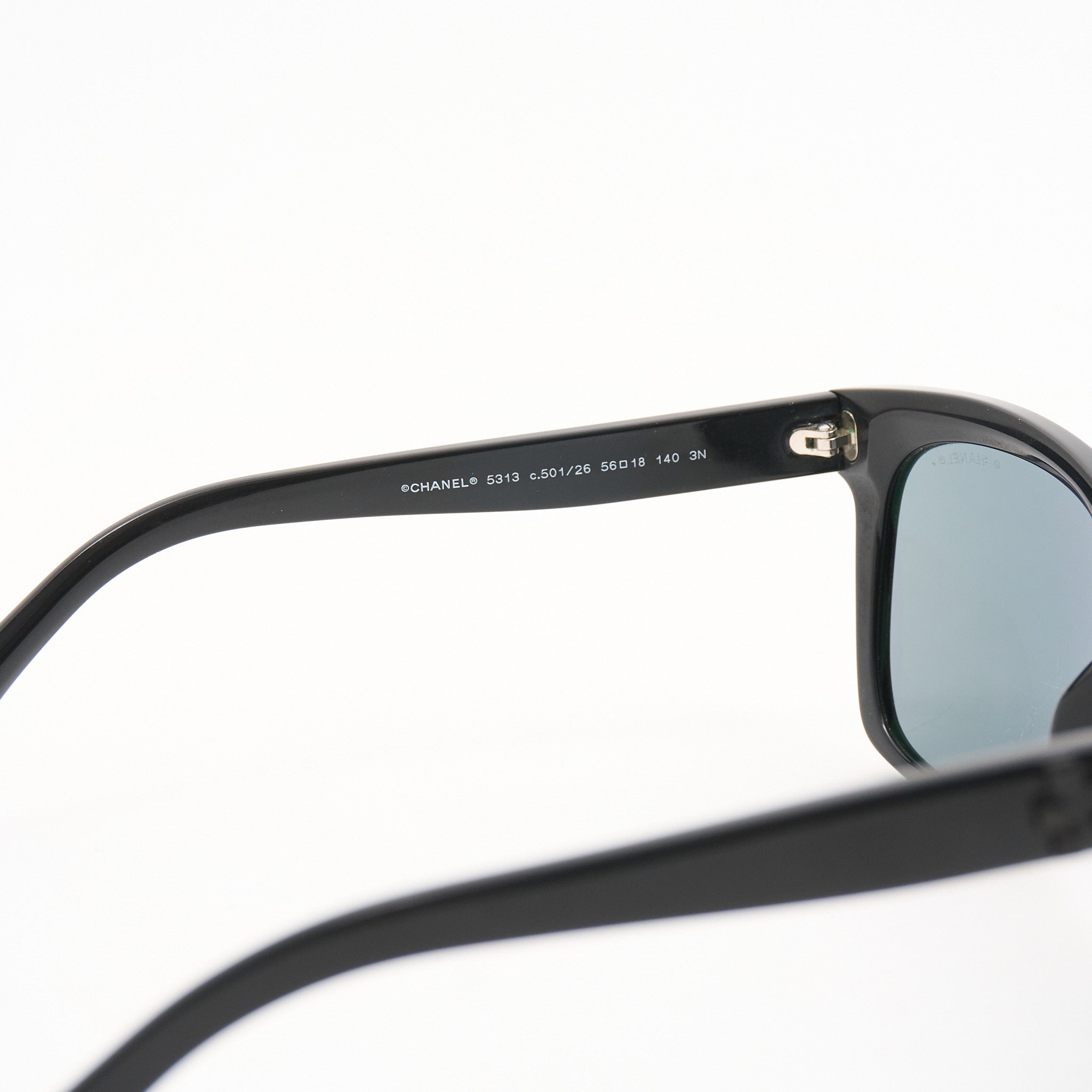 Chanel Black Cat-Eye Sunglasses