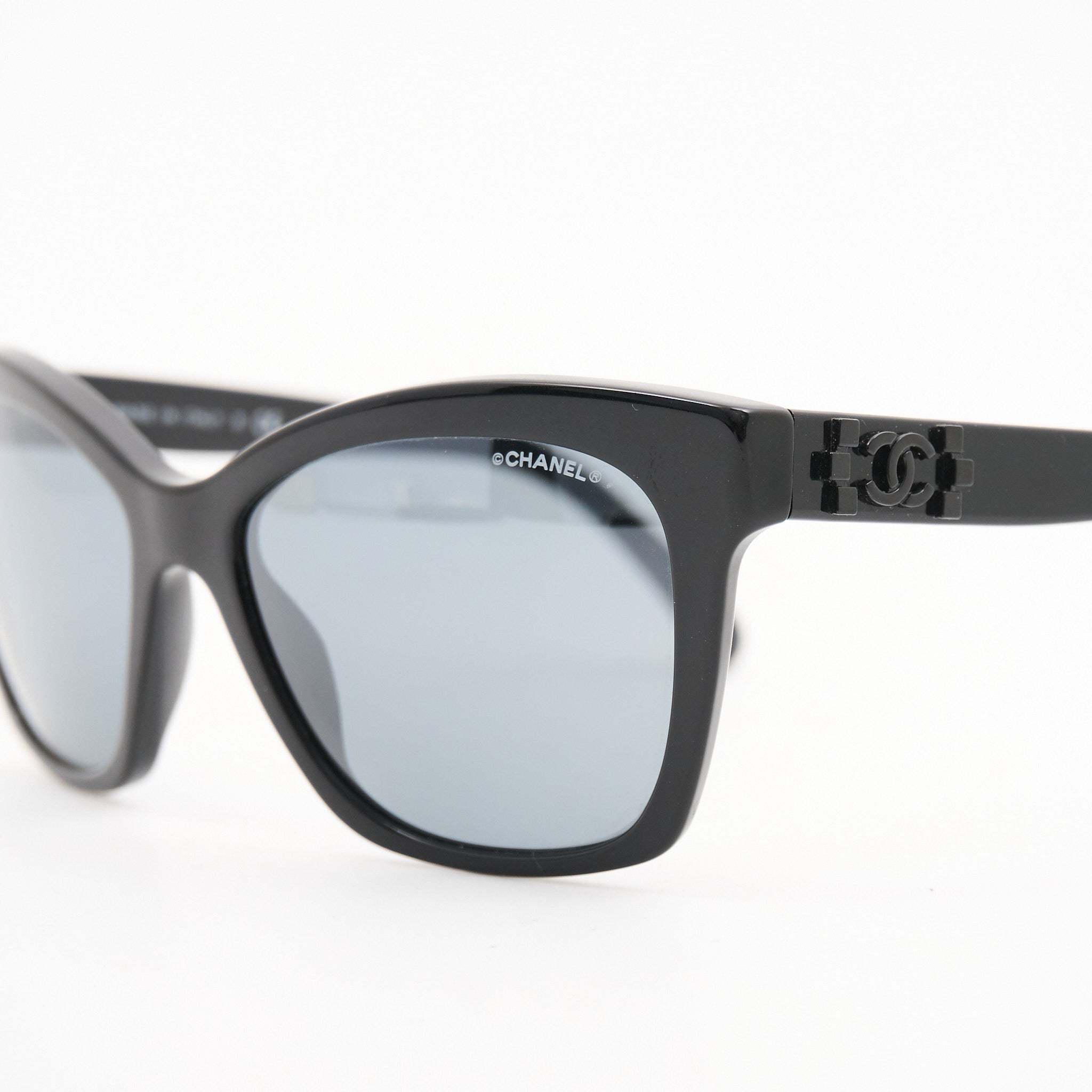Chanel Black Cat-Eye Sunglasses