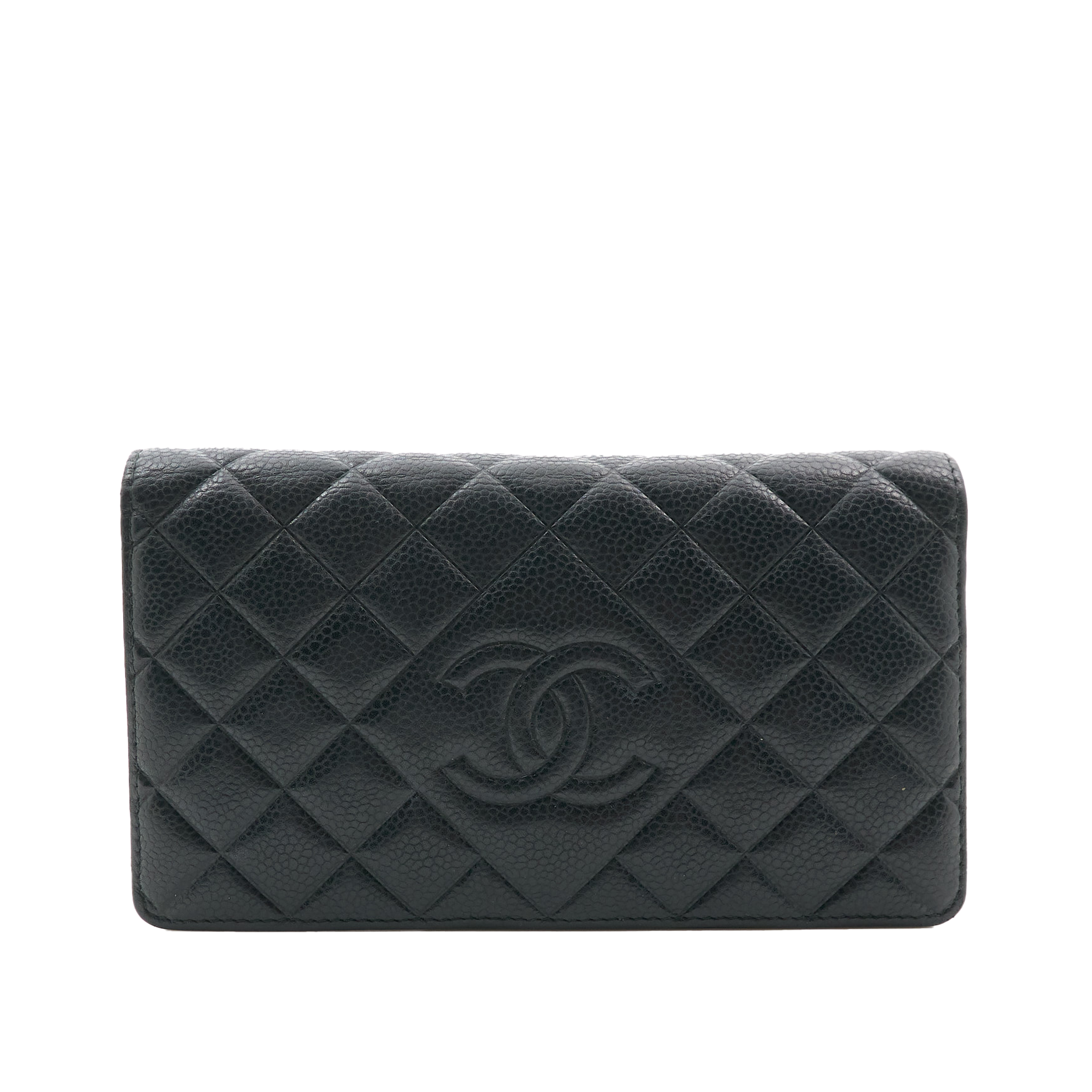 Chanel Black Caviar Leather Wallet
