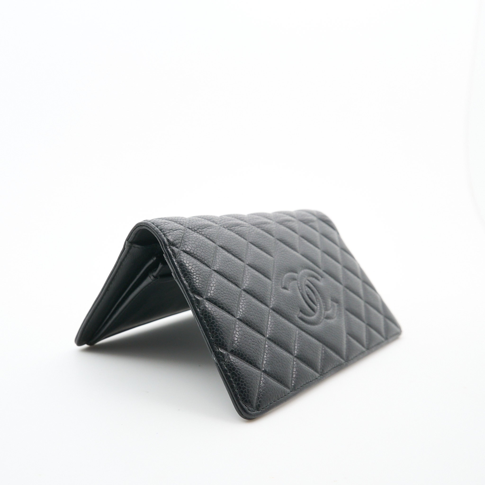 Chanel Black Caviar Leather Wallet