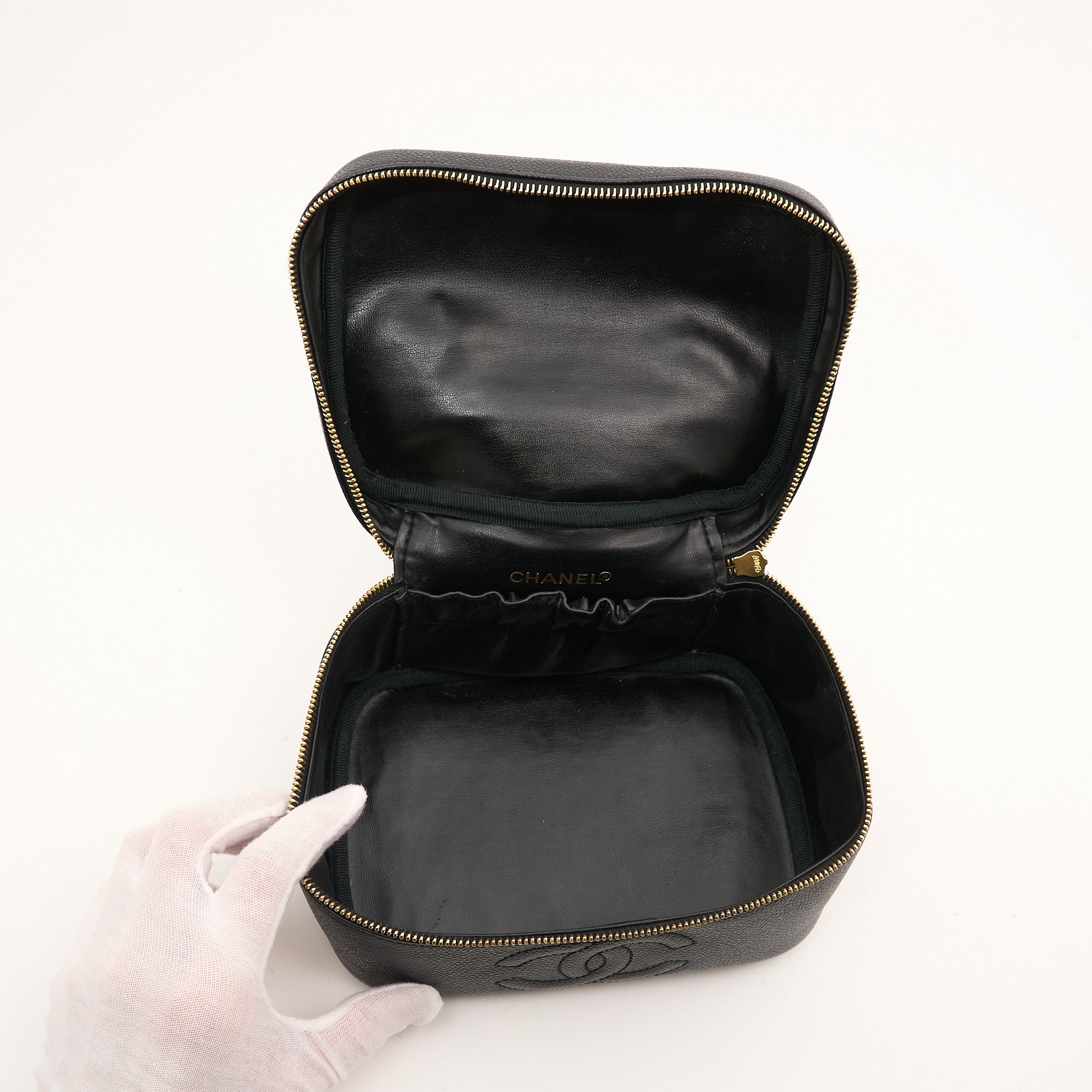 Chanel Black Caviar Vanity Bag
