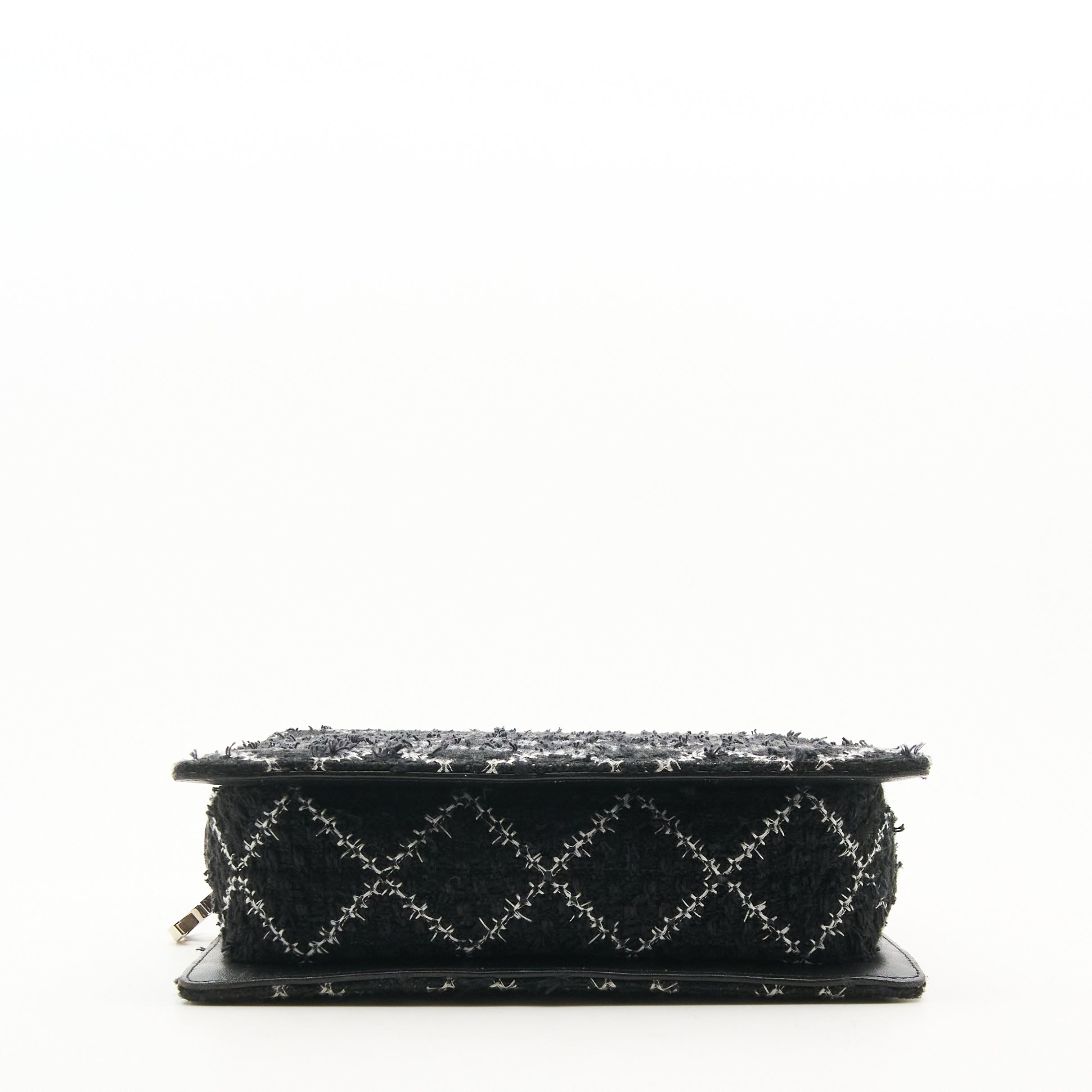 Chanel Black Tweed Shopping Bag