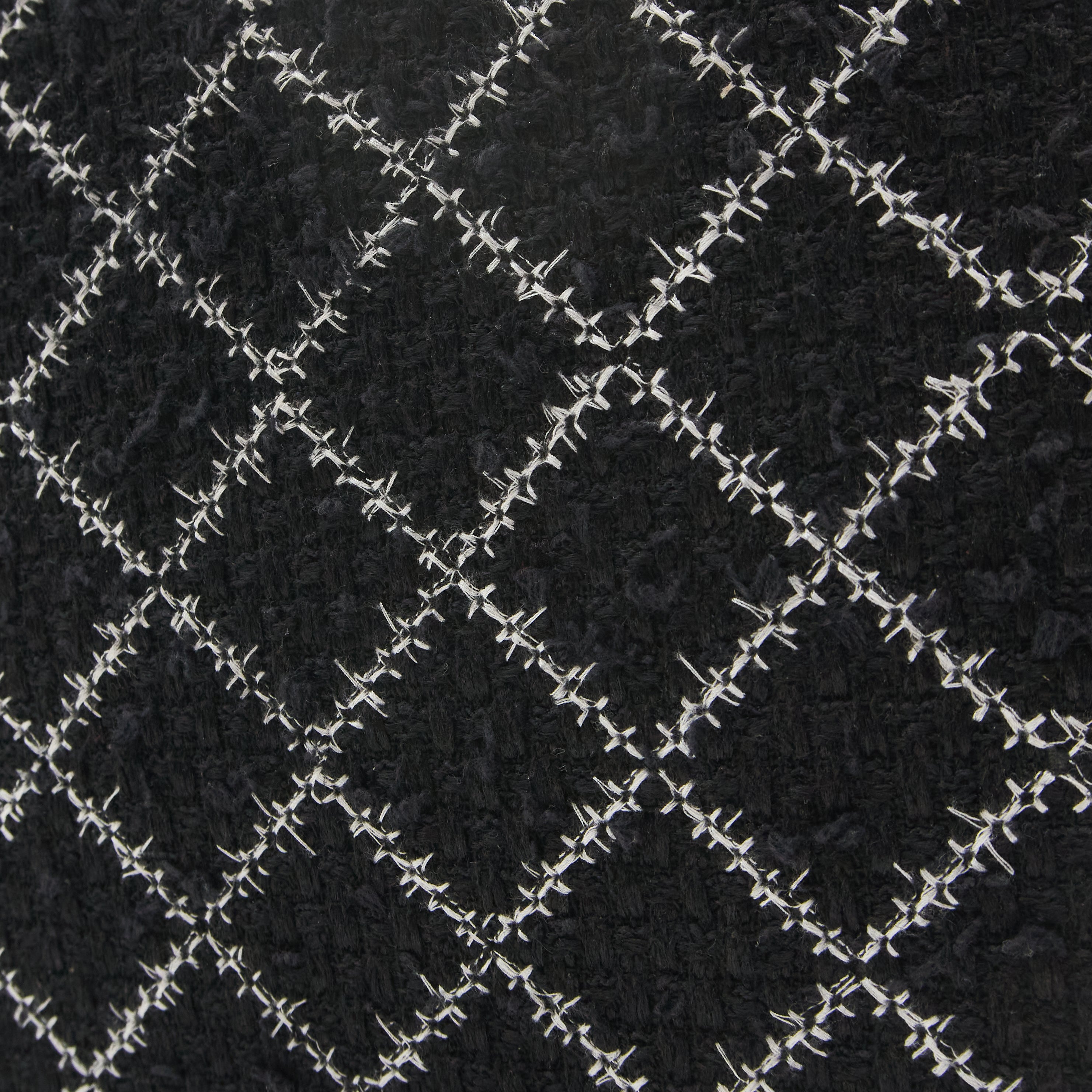 Chanel Black Tweed Shopping Bag