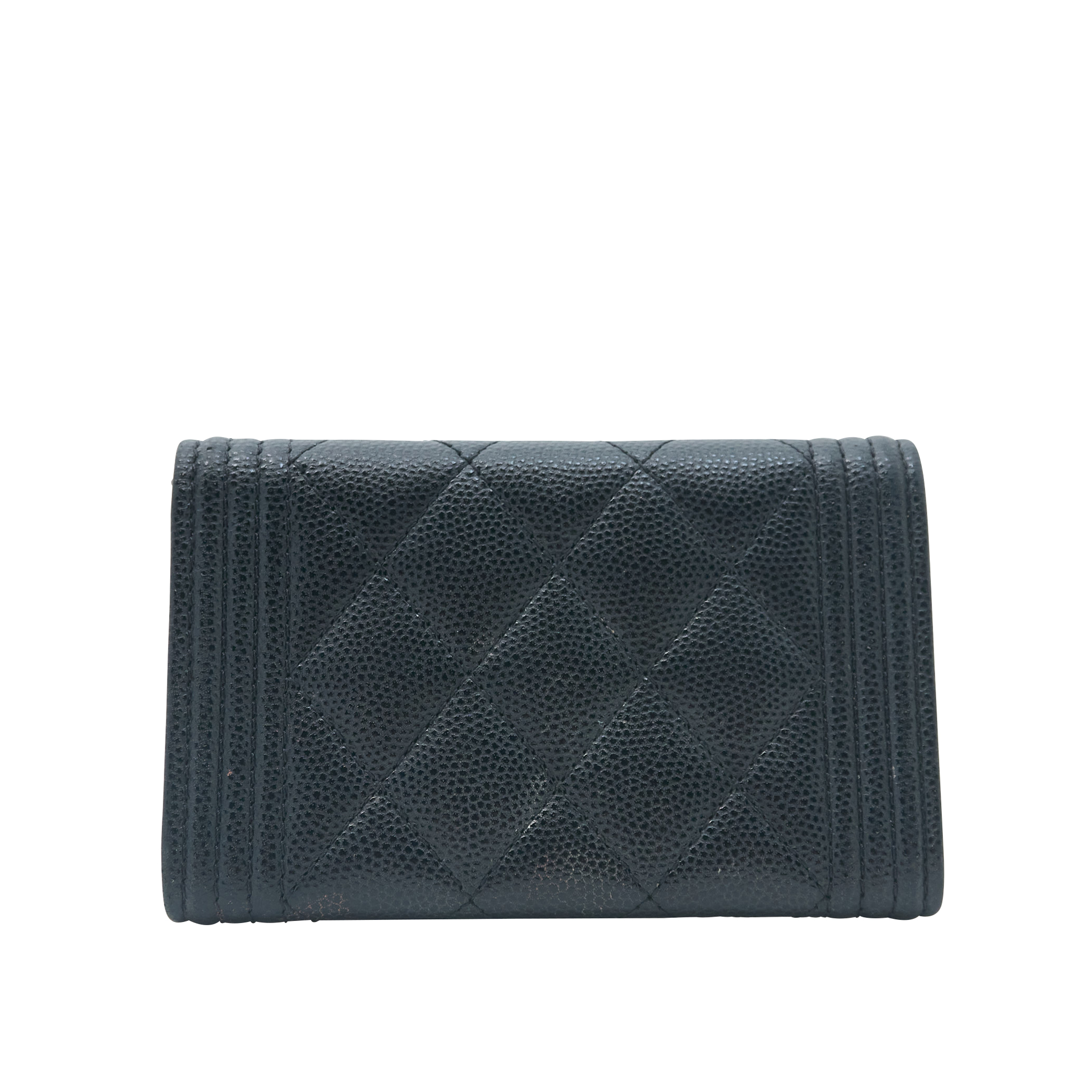 Chanel Boy Caviar Card Holder Wallet SHW