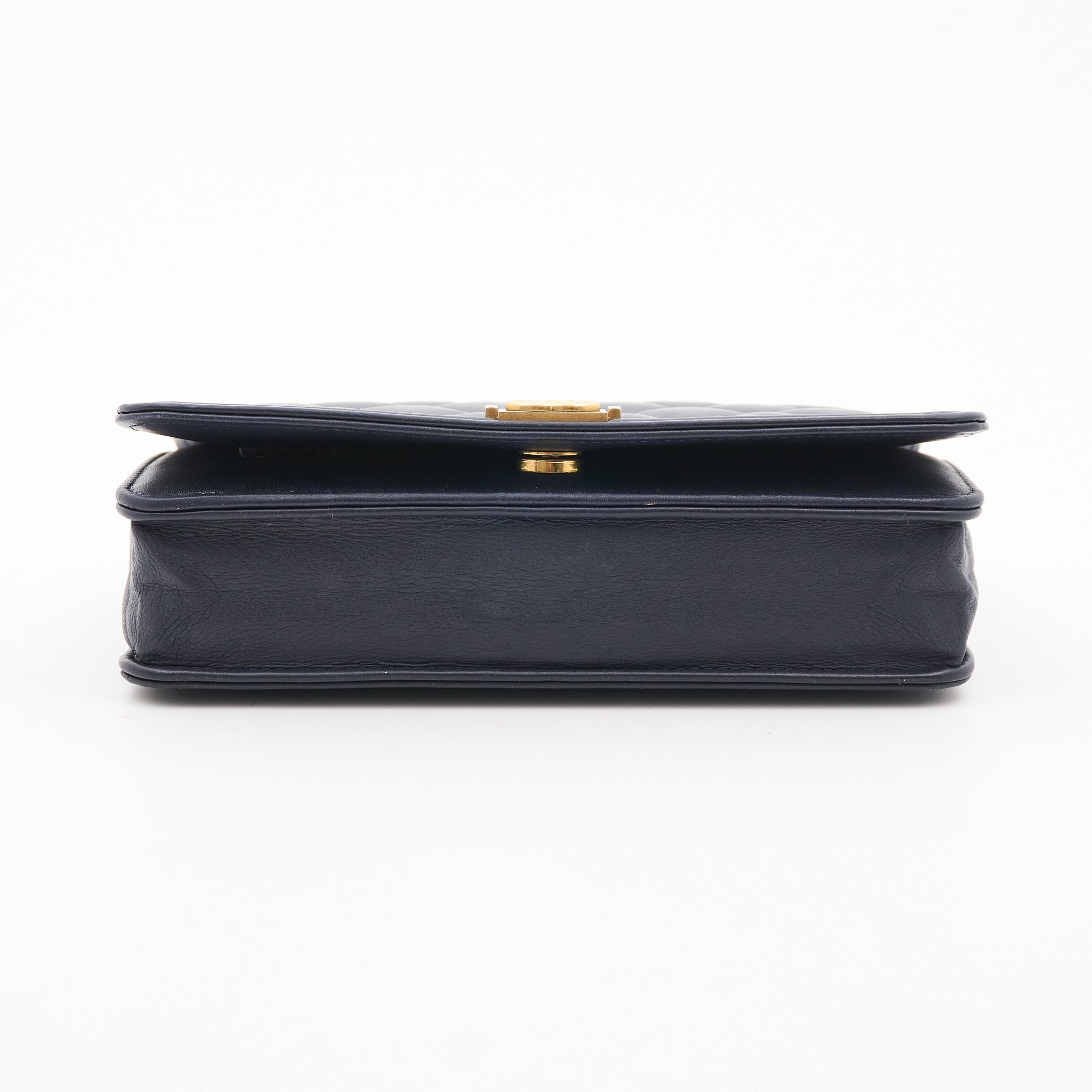 Chanel Boy WOC Navy Wallet On Chain GHW