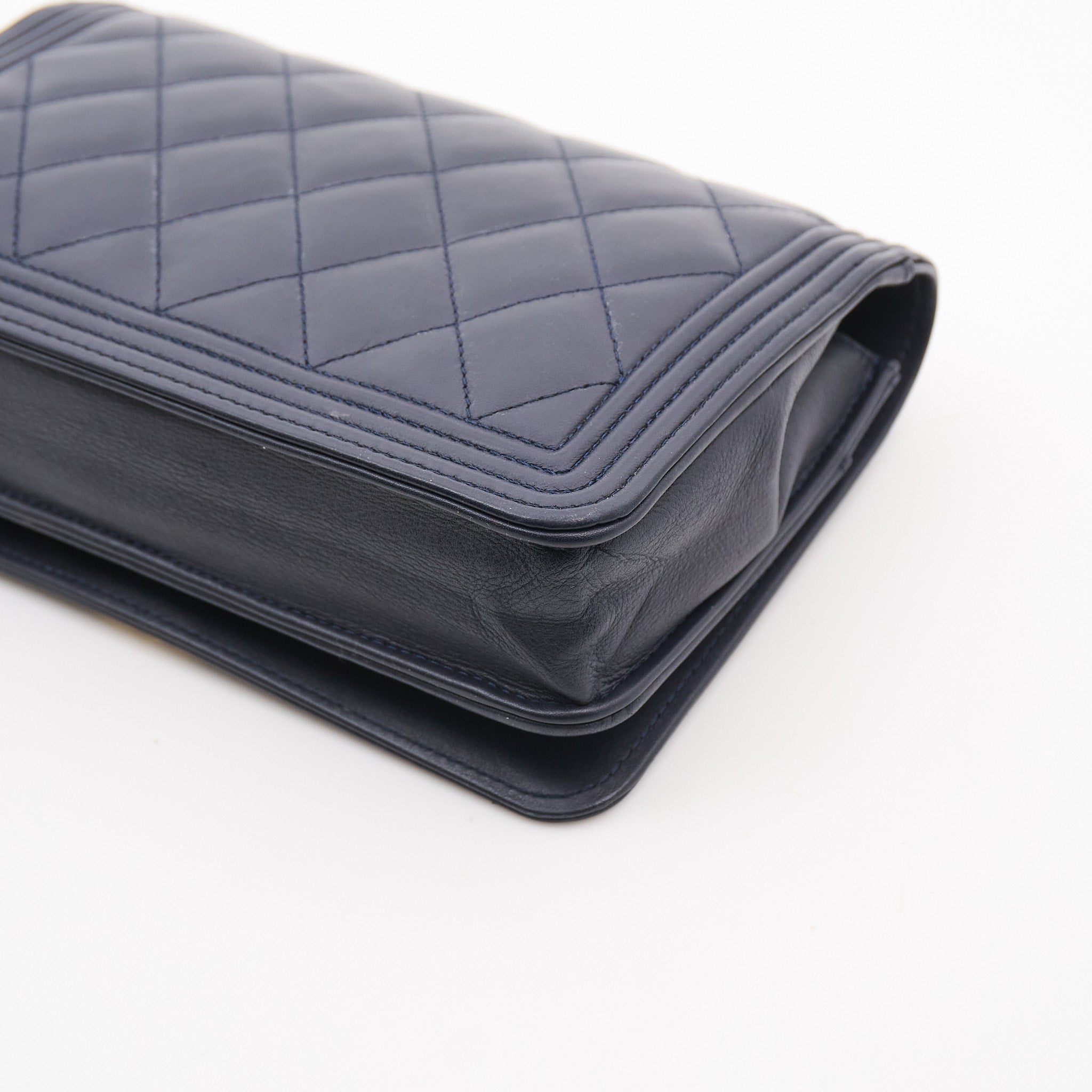 Chanel Boy WOC Navy Wallet On Chain GHW