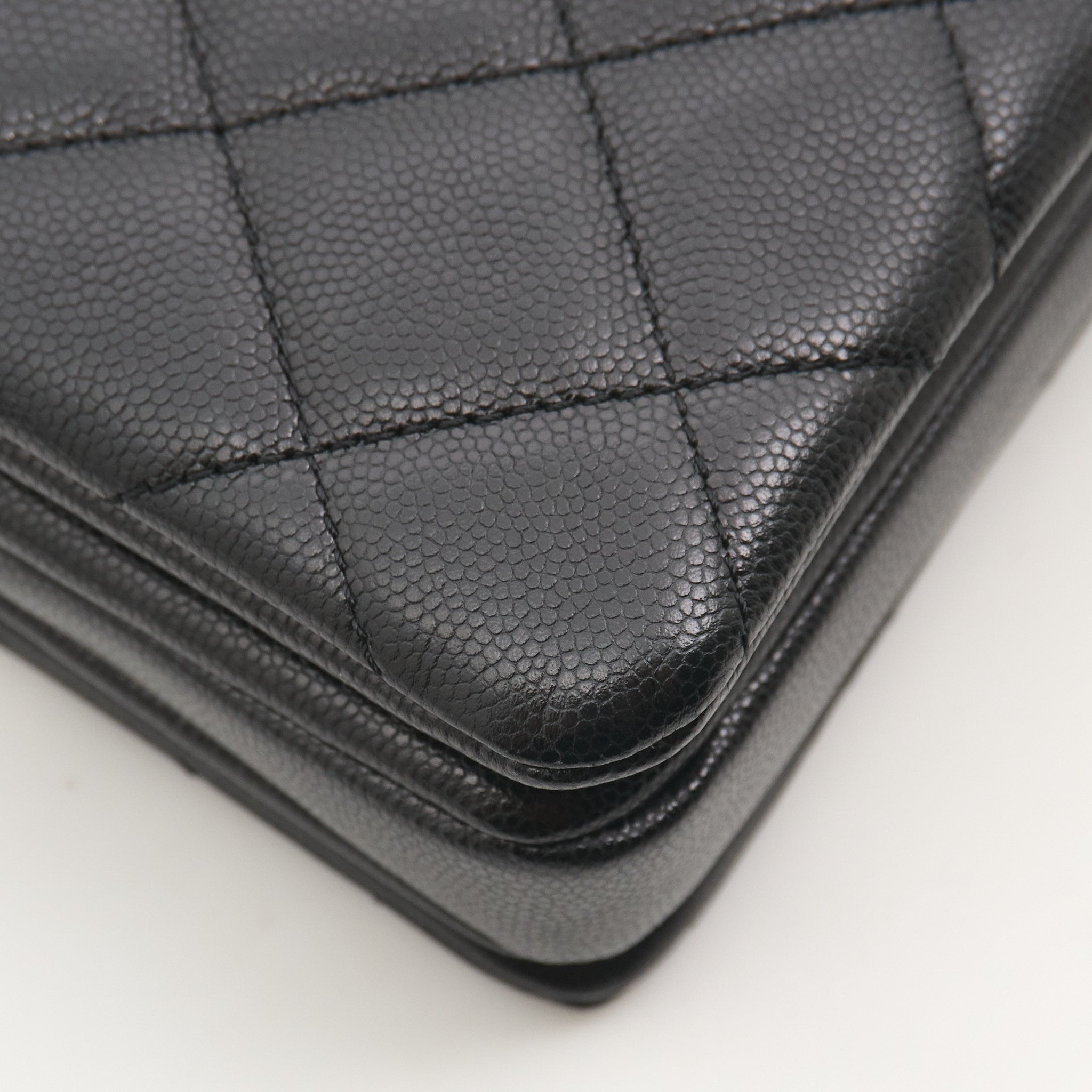 Chanel Camellia Shopping Bag Black Caviar GHW