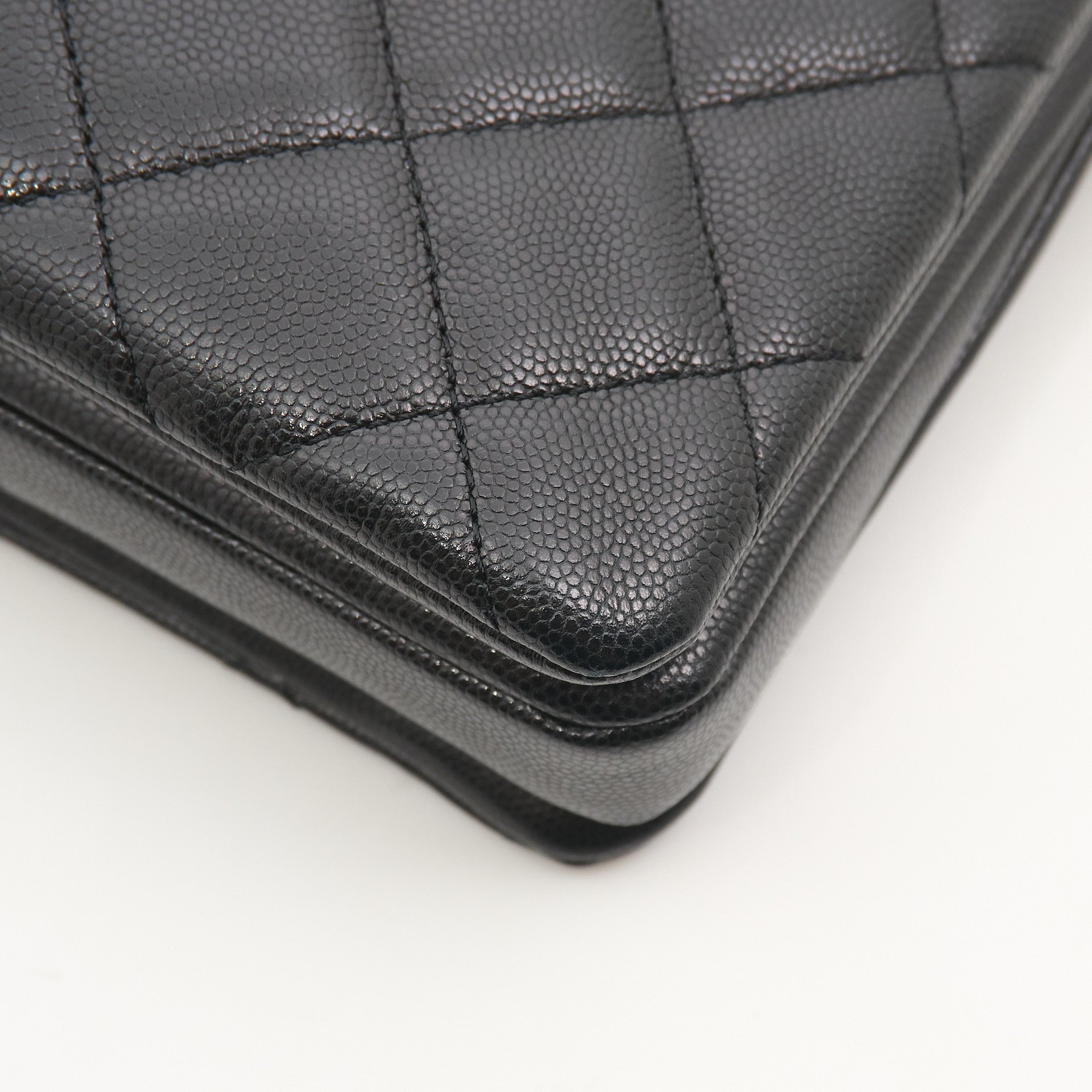 Chanel Camellia Shopping Bag Black Caviar GHW