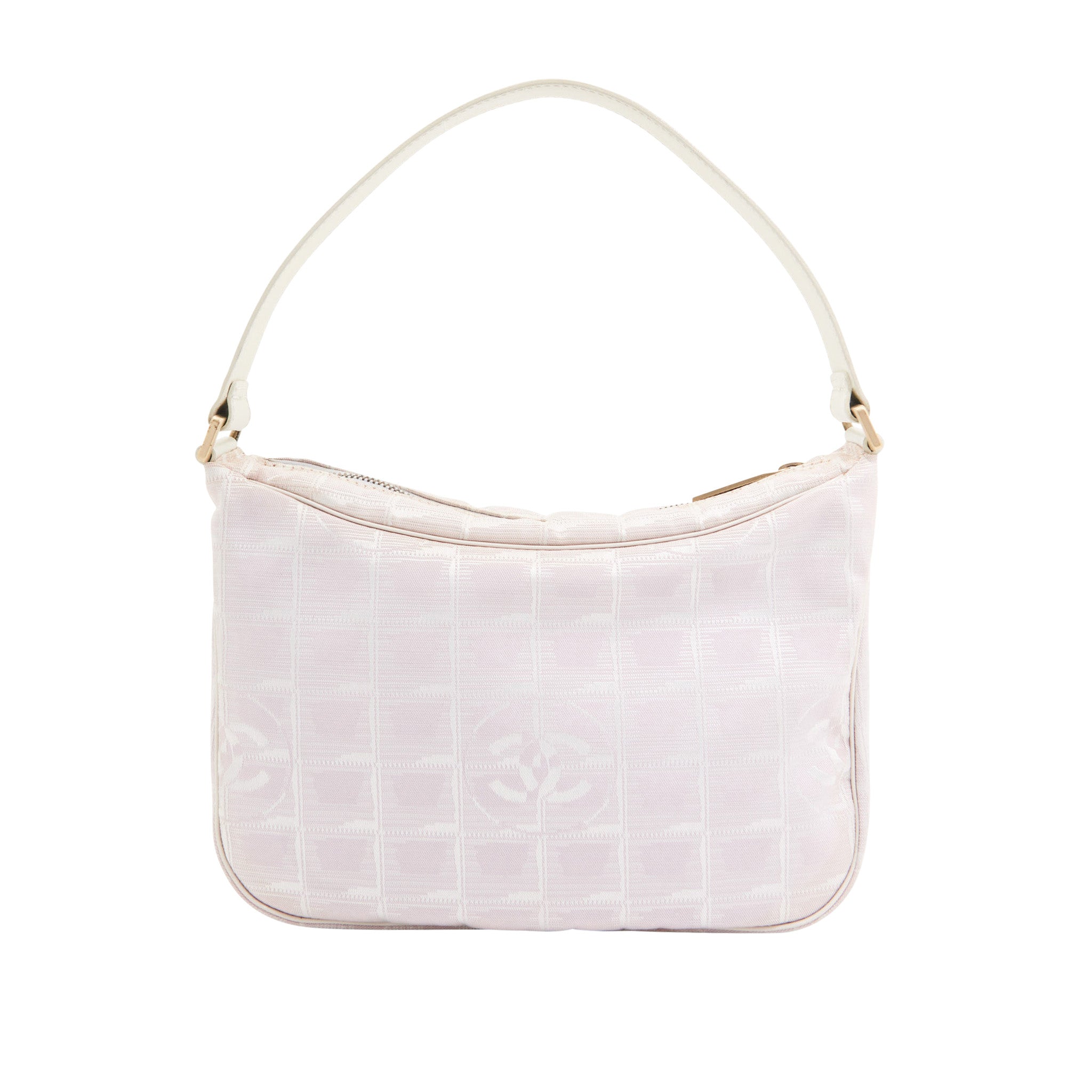 Chanel Canvas Shoulder Bag in Pink GHW