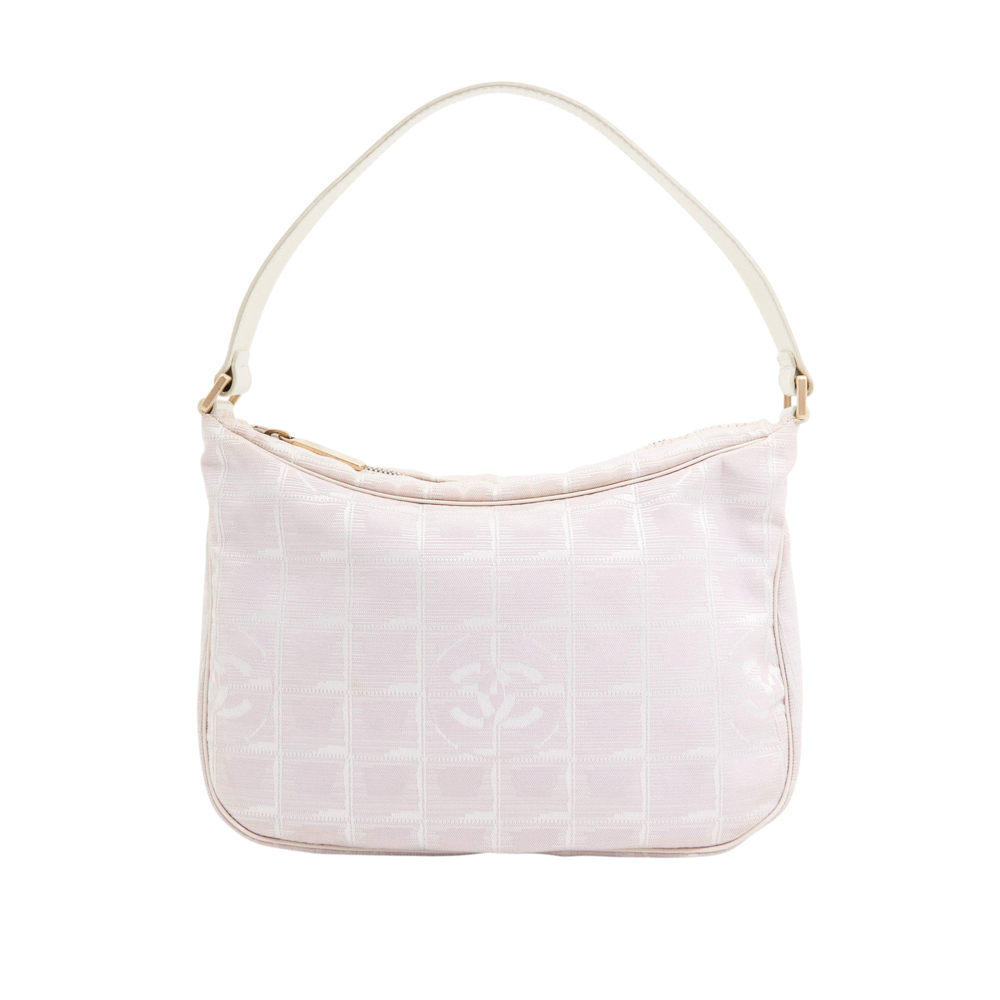 Chanel Canvas Shoulder Bag in Pink GHW