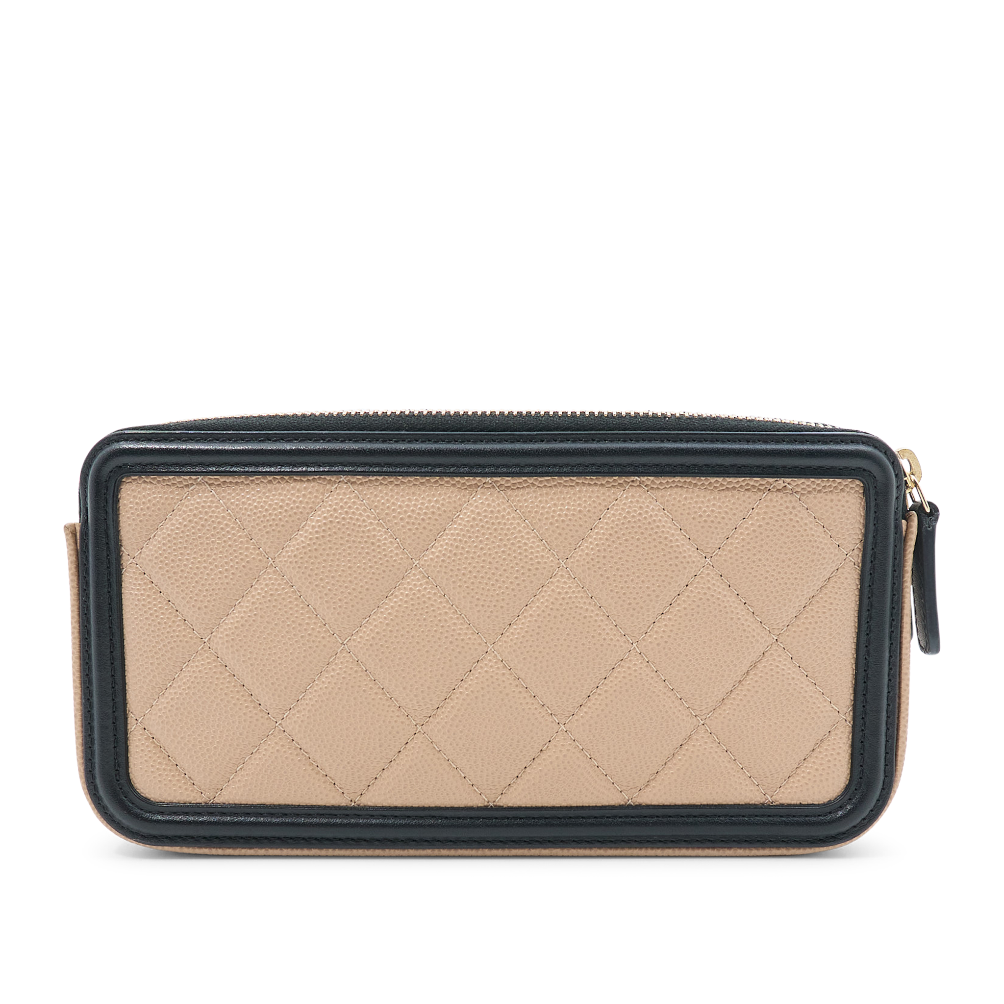 Chanel Caviar Beige Vanity Crossbody Bag