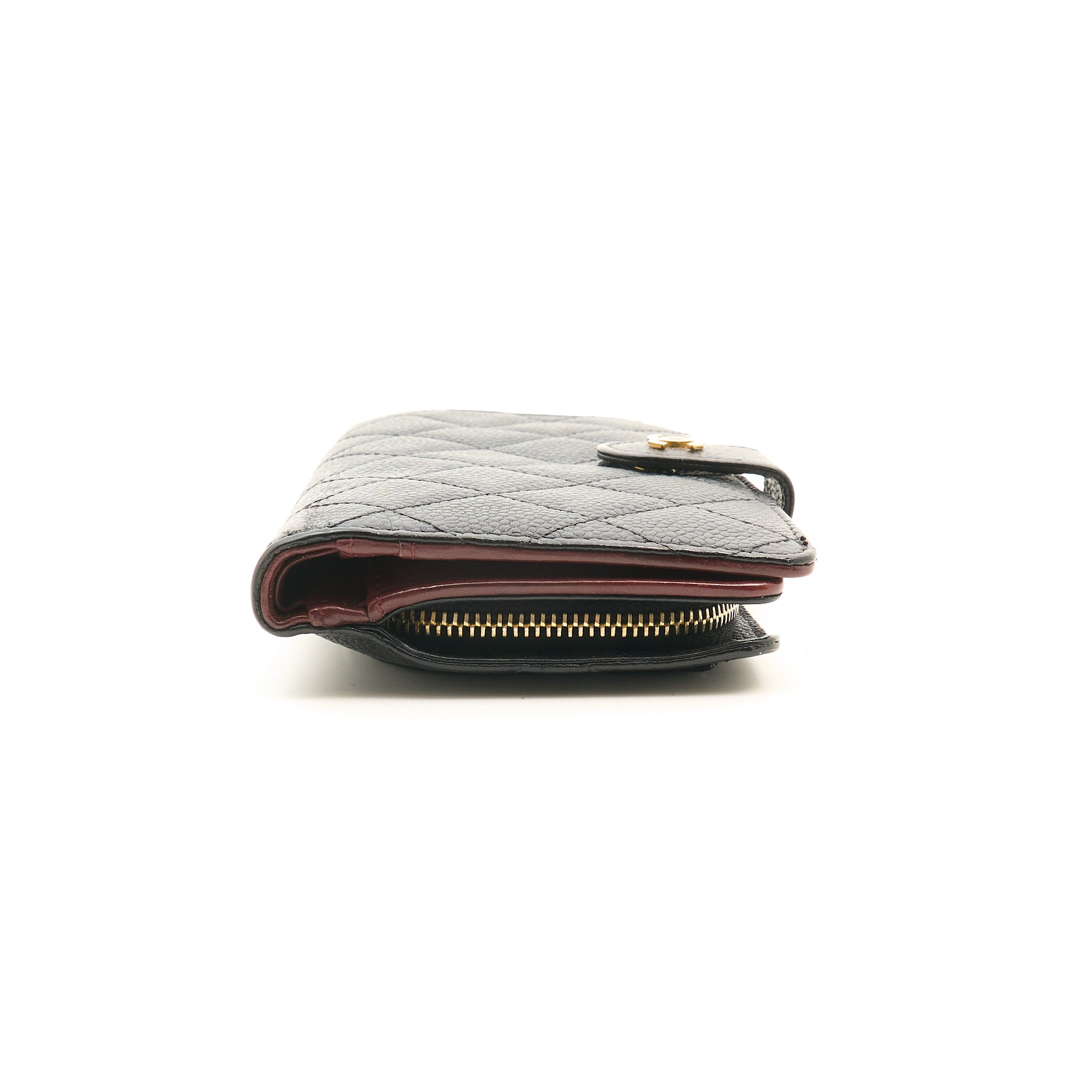 Chanel Caviar Double Sided Wallet Black GHW