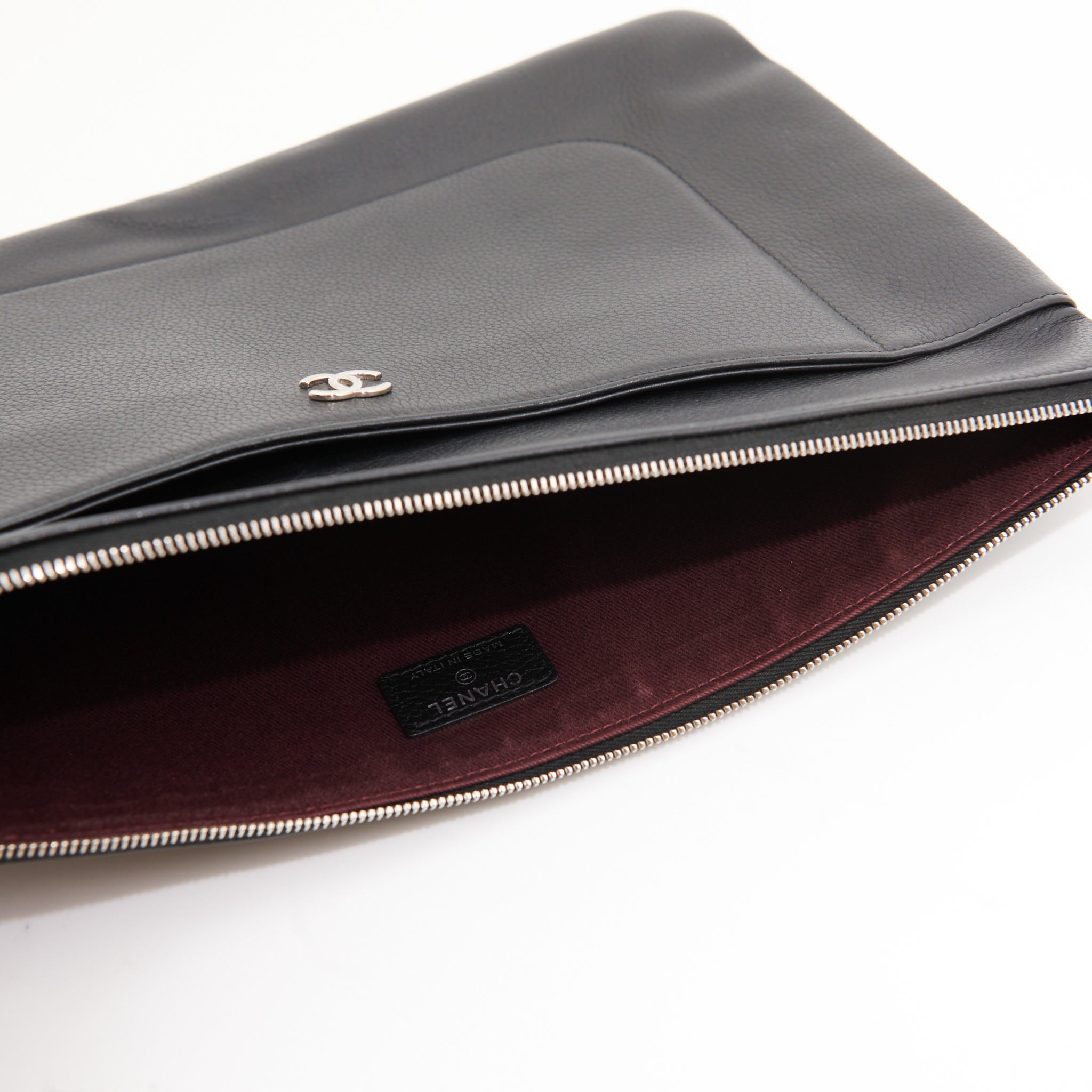 Chanel Caviar Pouch in Black SHW