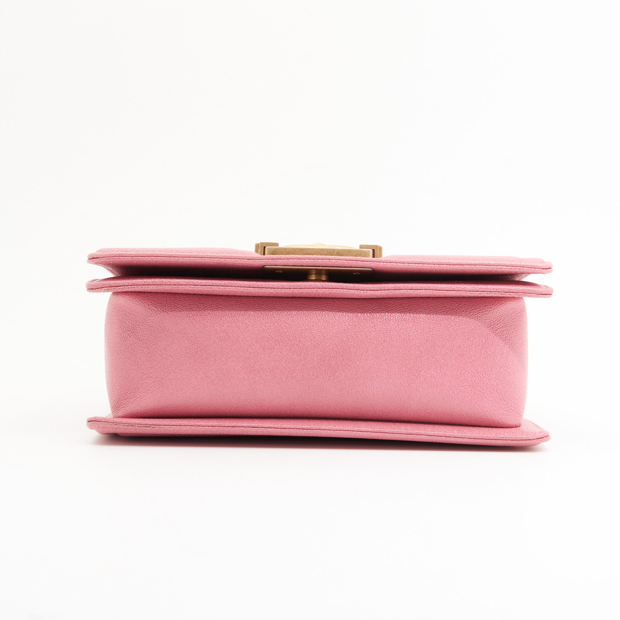 Chanel Caviar Quilted Boy Small in Pink GHW