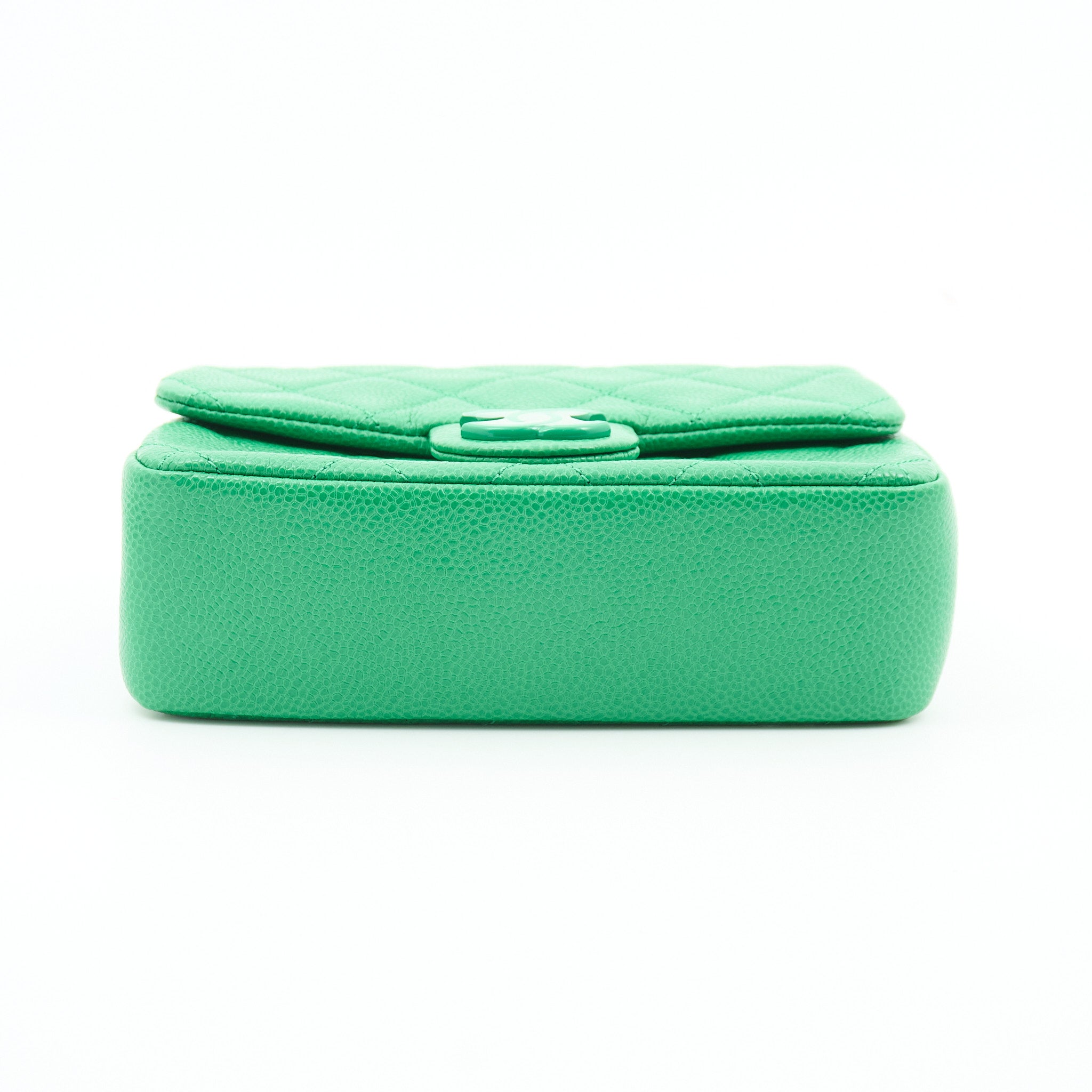 Chanel Caviar Quilted Small Incognito Square Flap Green