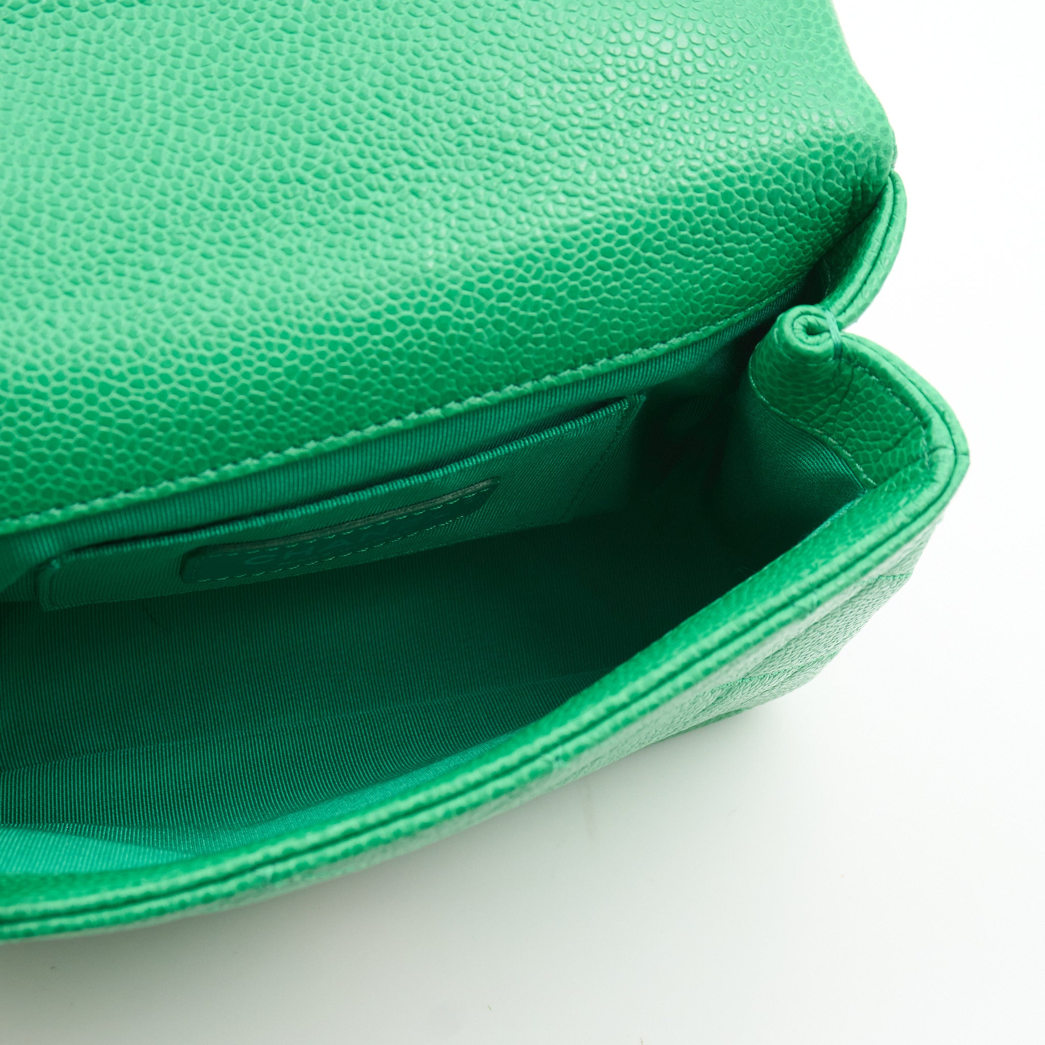 Chanel Caviar Quilted Small Incognito Square Flap Green
