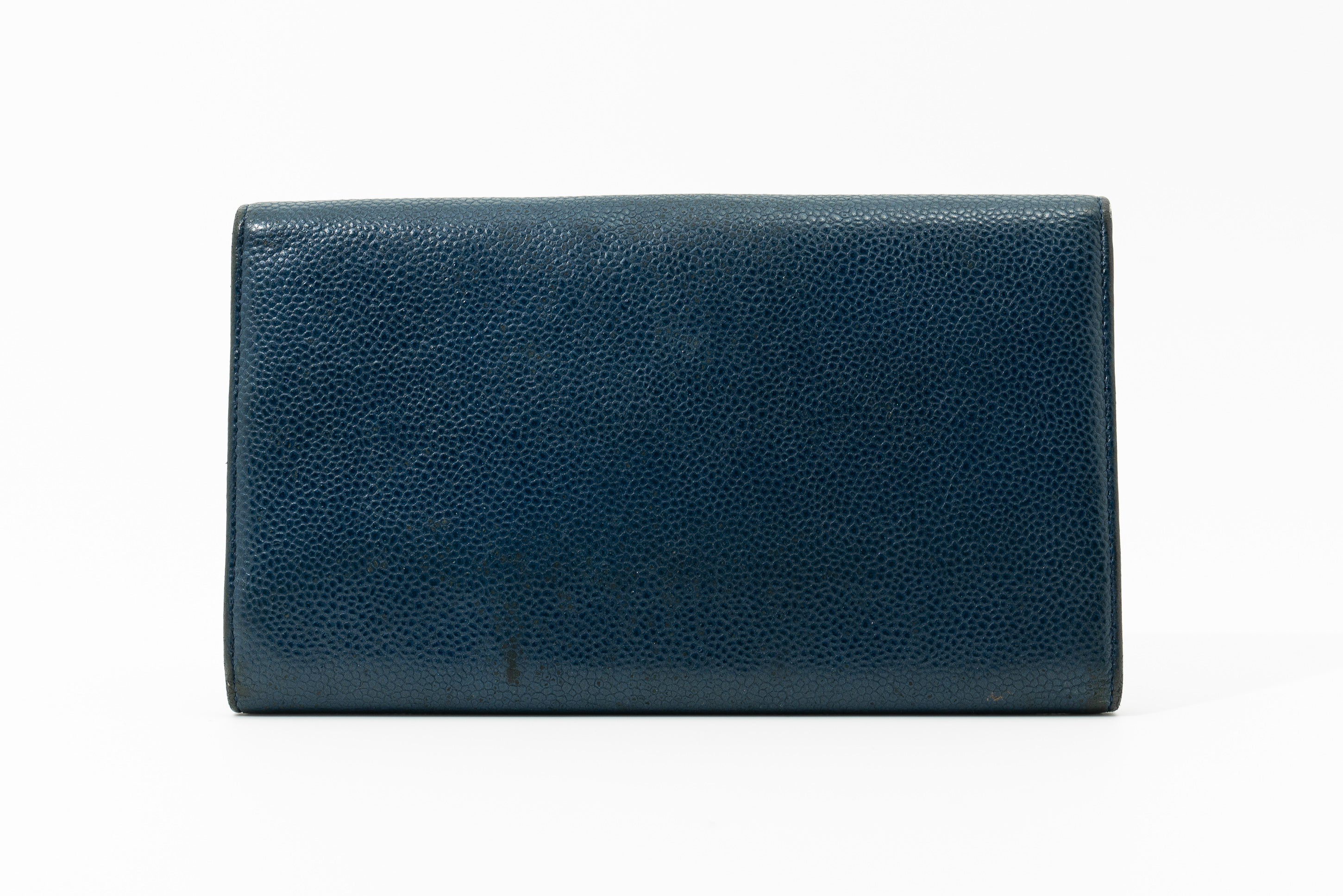 Chanel Caviar Wallet in Navy