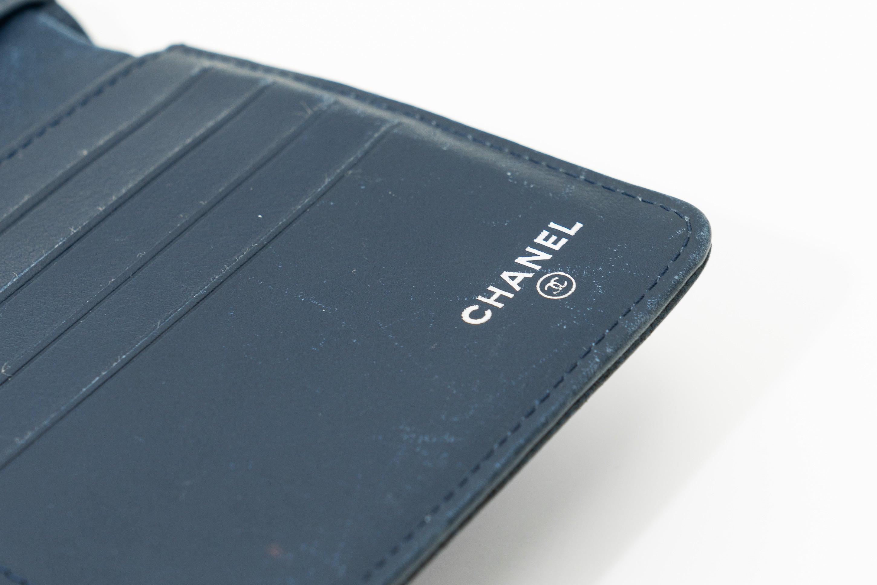 Chanel Caviar Wallet in Navy