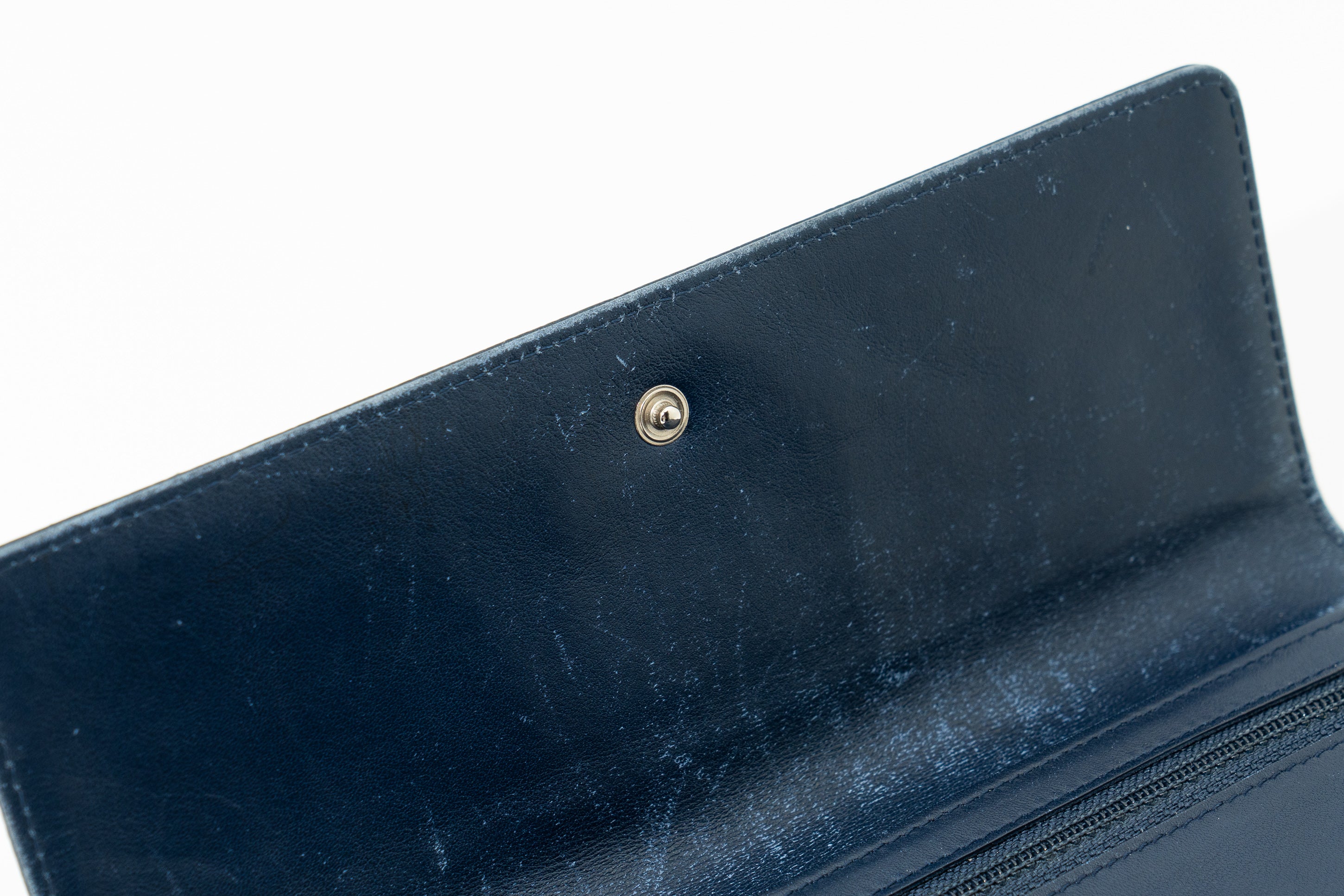 Chanel Caviar Wallet in Navy