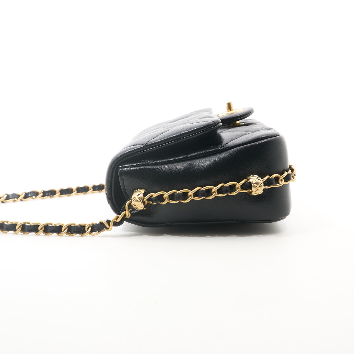 Chanel Chain Around Mini Fap Crossbody Bag GHW
